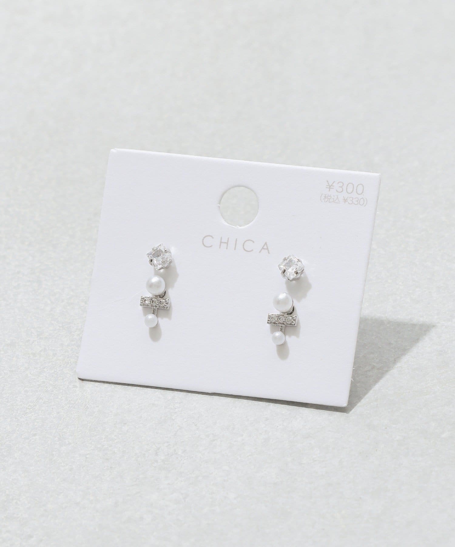 3COINS(スリーコインズ) クロスピアス4個セット