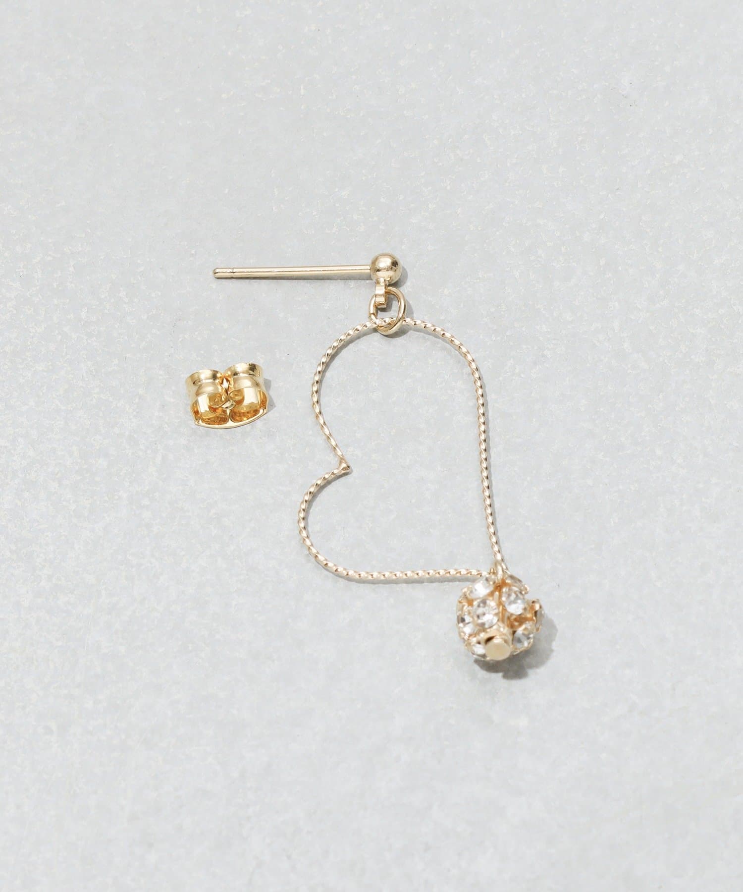 3COINS(スリーコインズ) メタルハートモチーフピアス