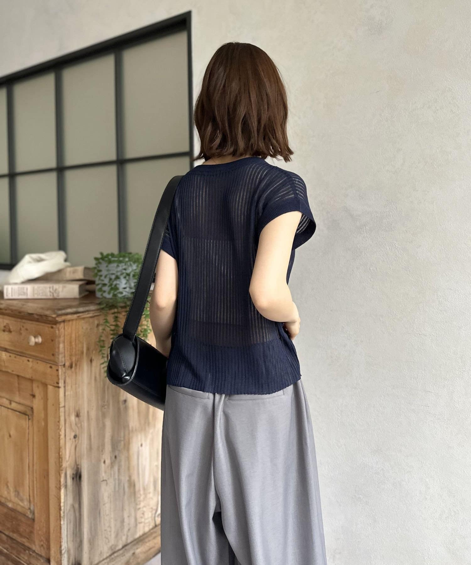 LOCUST(ローカスト) 【WEB限定】フレンチスリーブニット