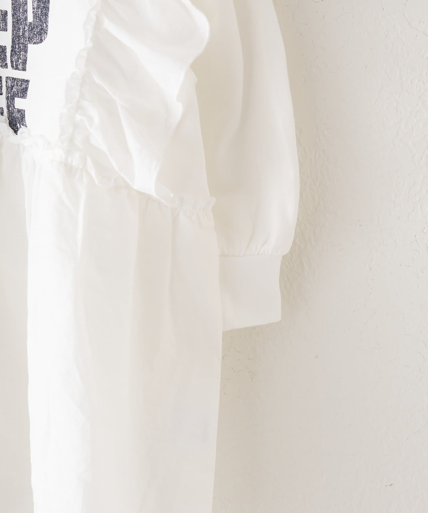 CIAOPANIC TYPY(チャオパニックティピー) 【WEB限定】【KIDS】かすれロゴ切替チュニックワンピ