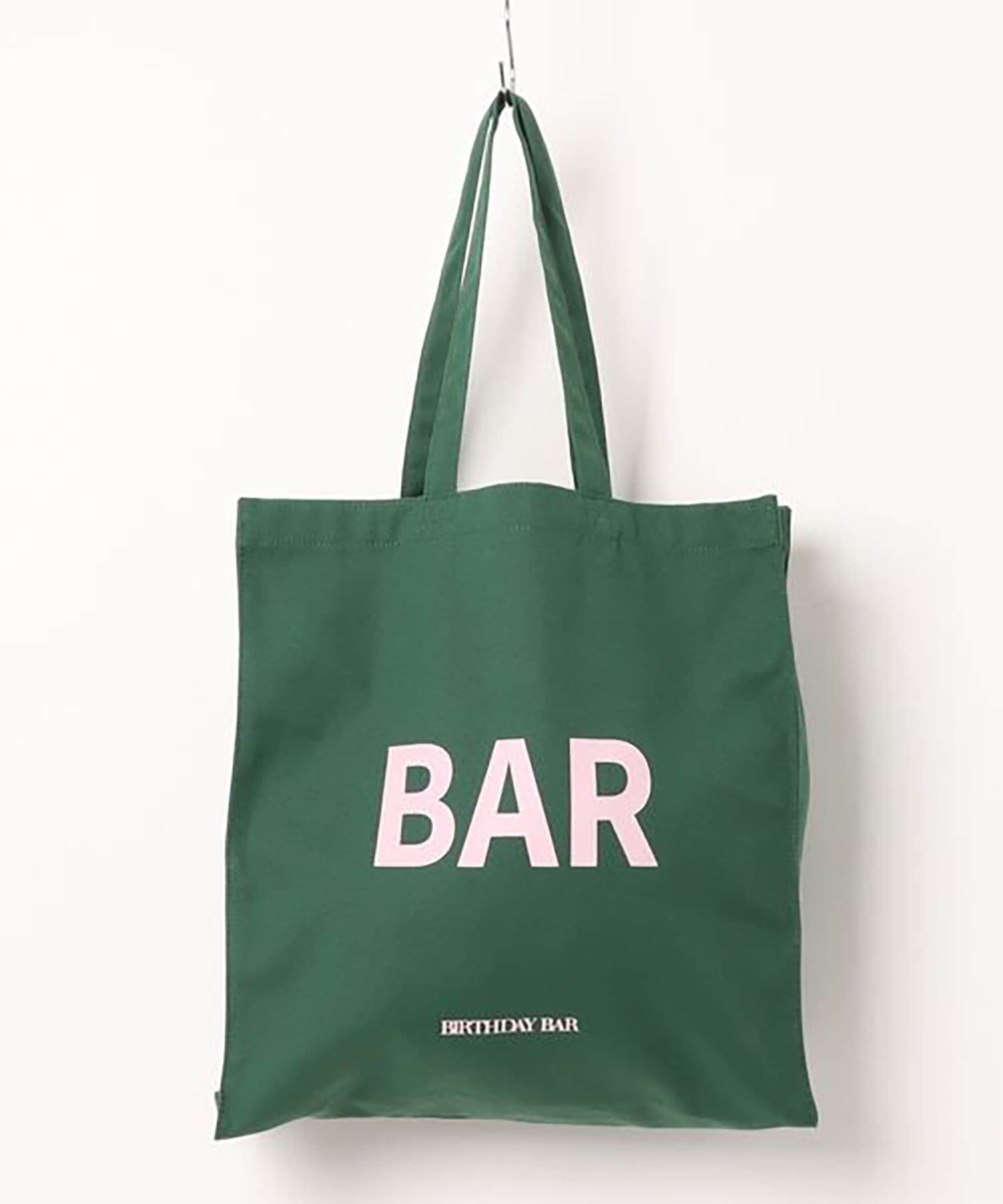 BIRTHDAY BAR(バースデイバー) キャンバスロゴスクエアトートバッグ