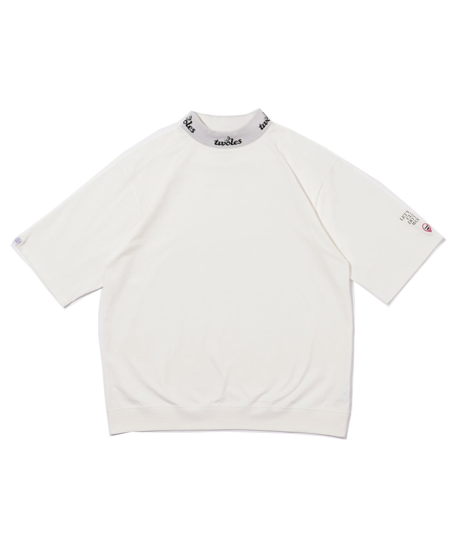 OUTLET(アウトレット) 【twoles】ロゴジャガード半袖モックT