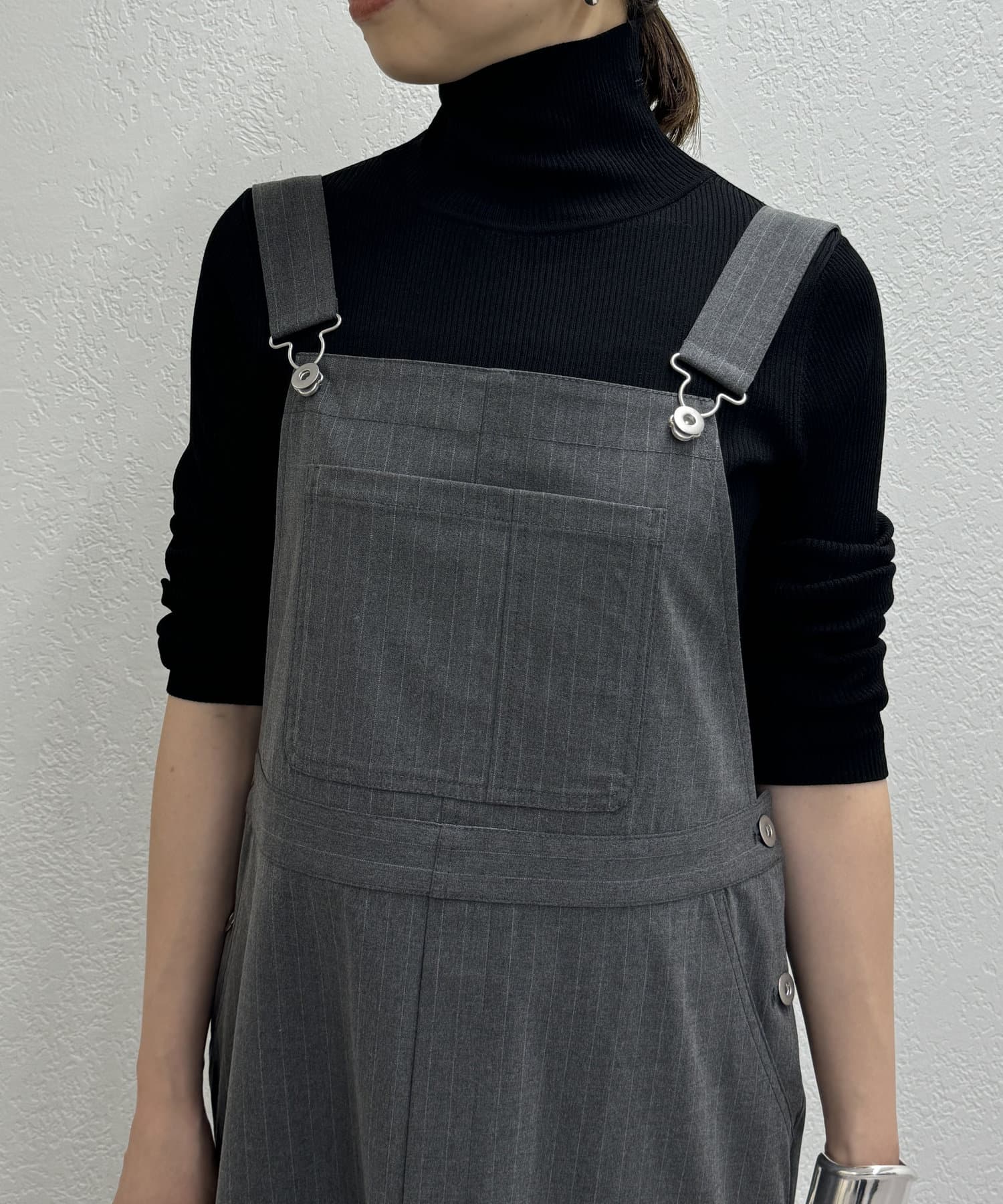 LOUNGEDRESS ラウンジドレス　TRジャンパースカート LOUNGEDRESS TRジャンパースカート グレー - メルカリ