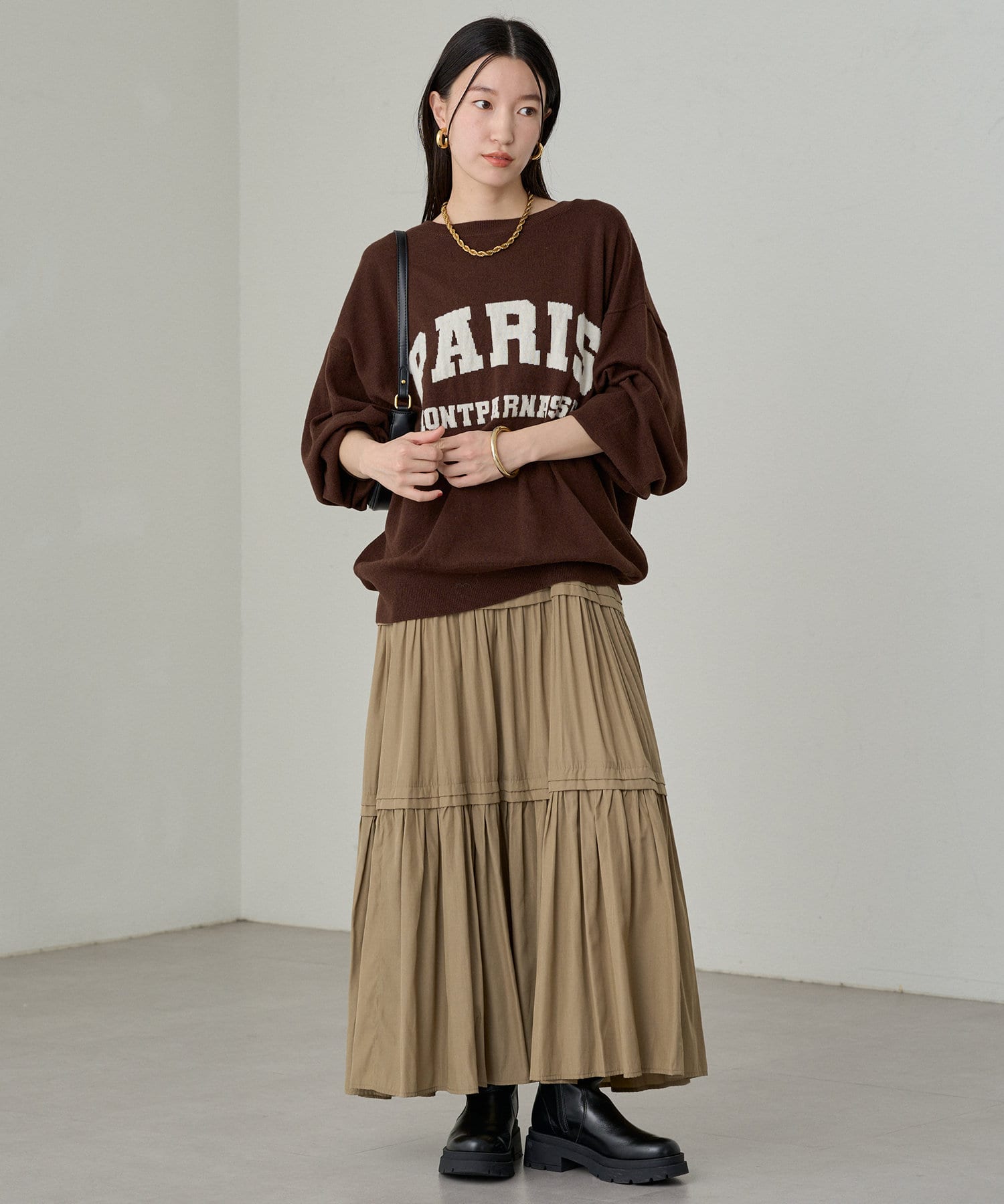 【Loungedress】ロゴフードニット Loungedress】ロゴフードニット | OUTLET(アウトレット