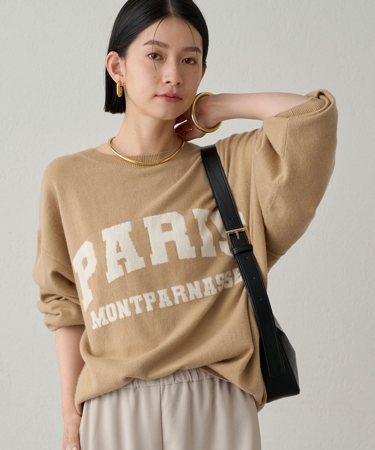 【Loungedress】ロゴフードニット Loungedress】ロゴフードニット | OUTLET(アウトレット