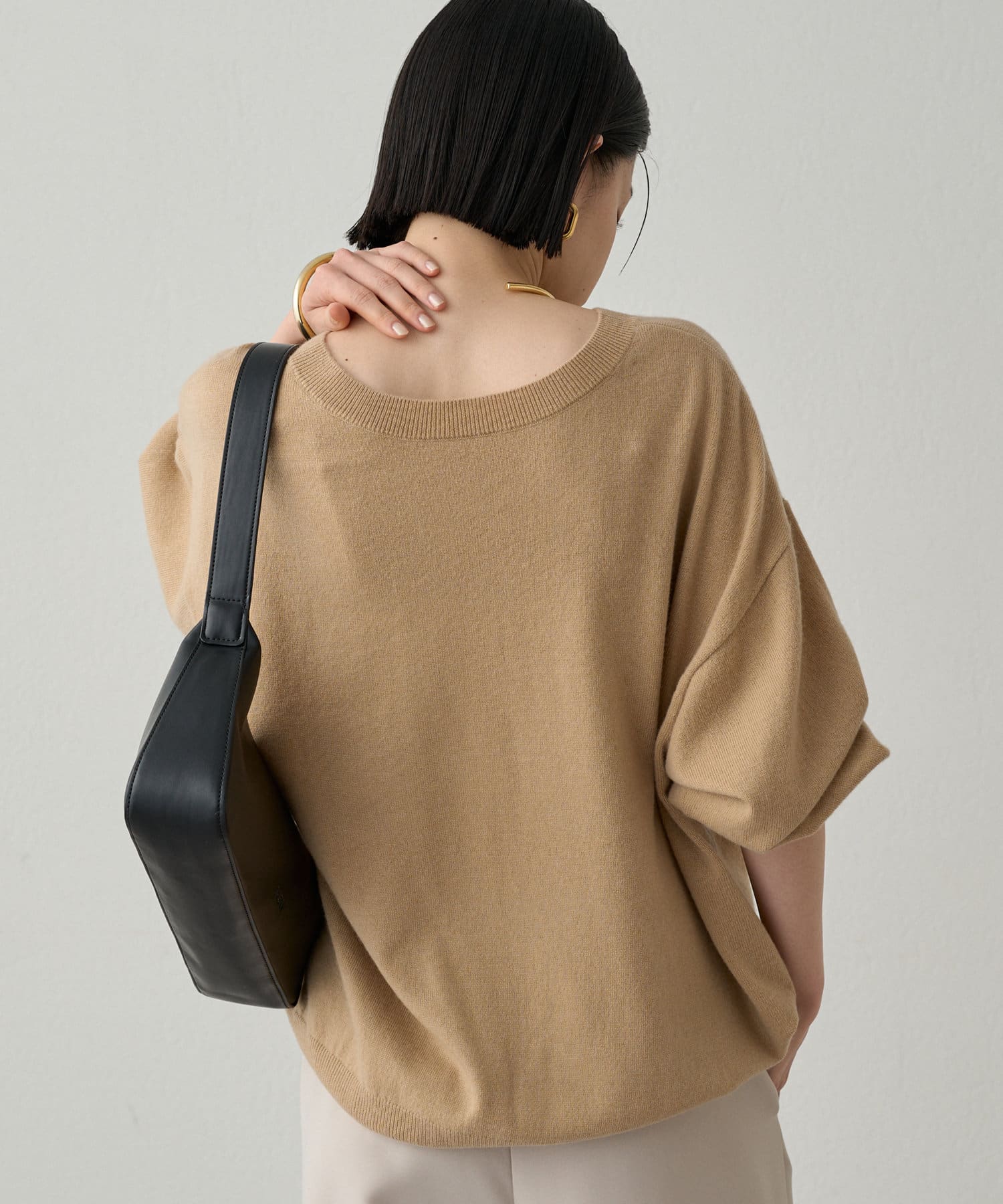OUTLET(アウトレット) 【Loungedress】2WAYロゴニット