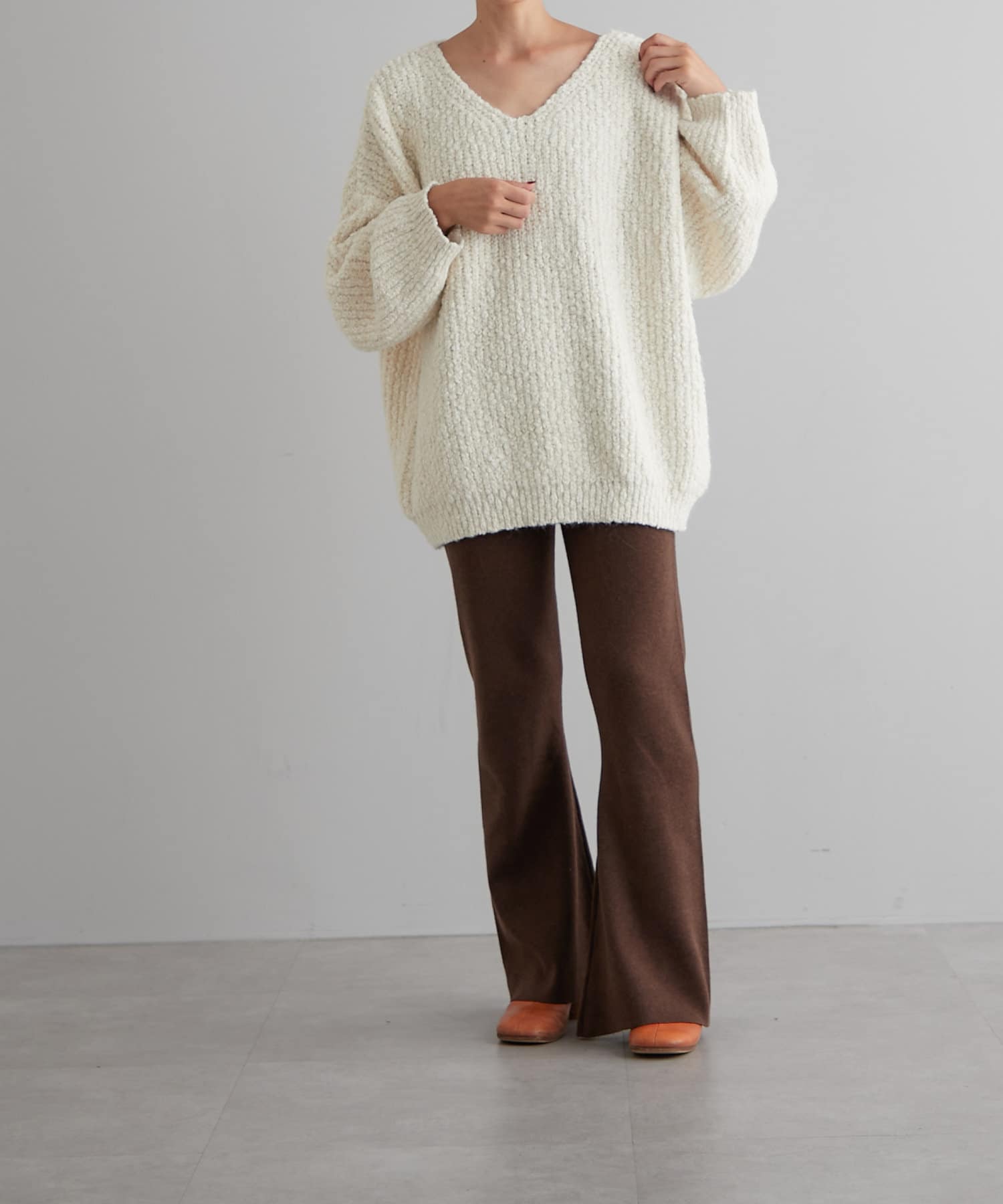 I LOVE MR.MITTENS ボリュームスリーブニット クロップド丈 I Love Mr Mittens（アイラブミスターミトンズ）の「＜I Love Mr