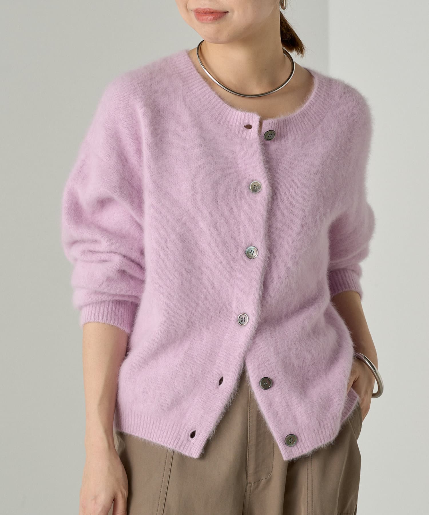 LOUNGEDRESSラウンジドレス　FURカシミヤ2WAYニット LOUNGEDRESS（ラウンジドレス）の「FURカシミヤ2WAYニット