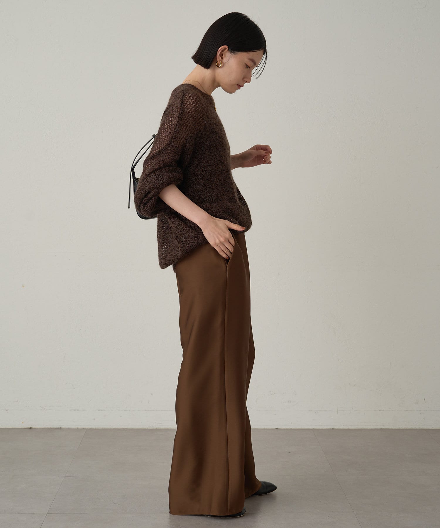 OUTLET(アウトレット) 【Loungedress】スパンコールニット