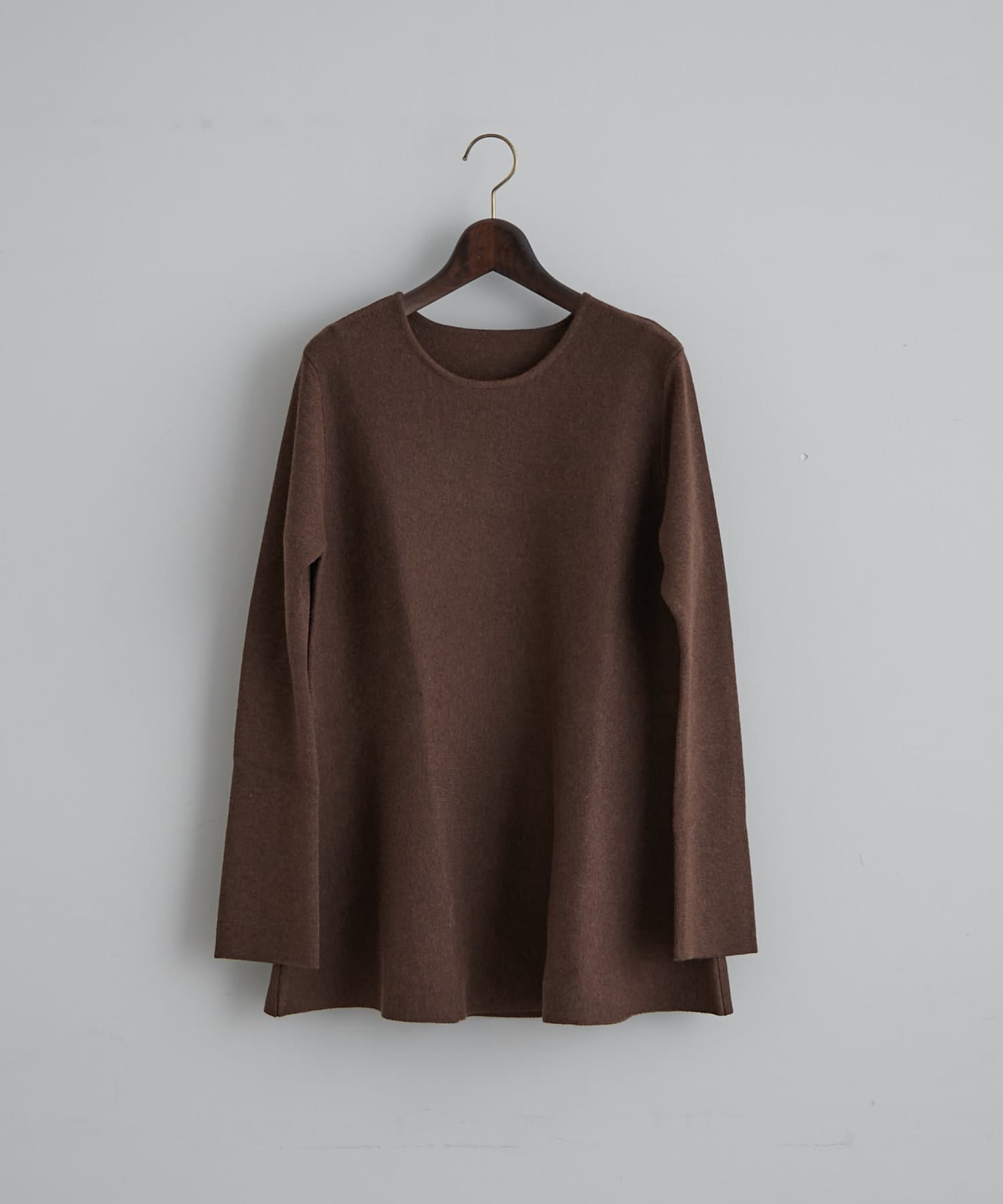 OUTLET(アウトレット) 【earthy_】Aラインフレアチュニックニット
