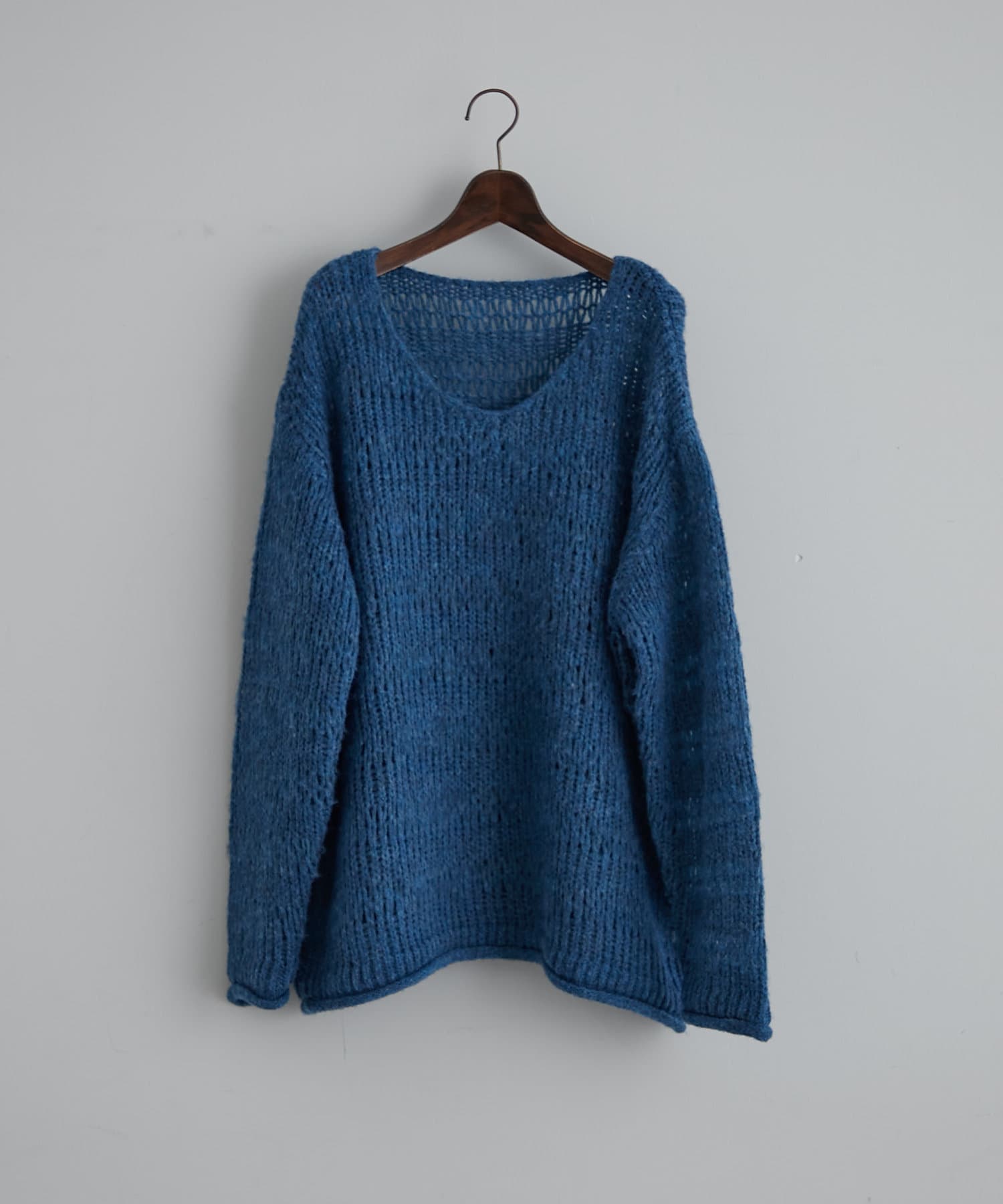 OUTLET(アウトレット) 【earthy_】透かしボーダーオーバーニット