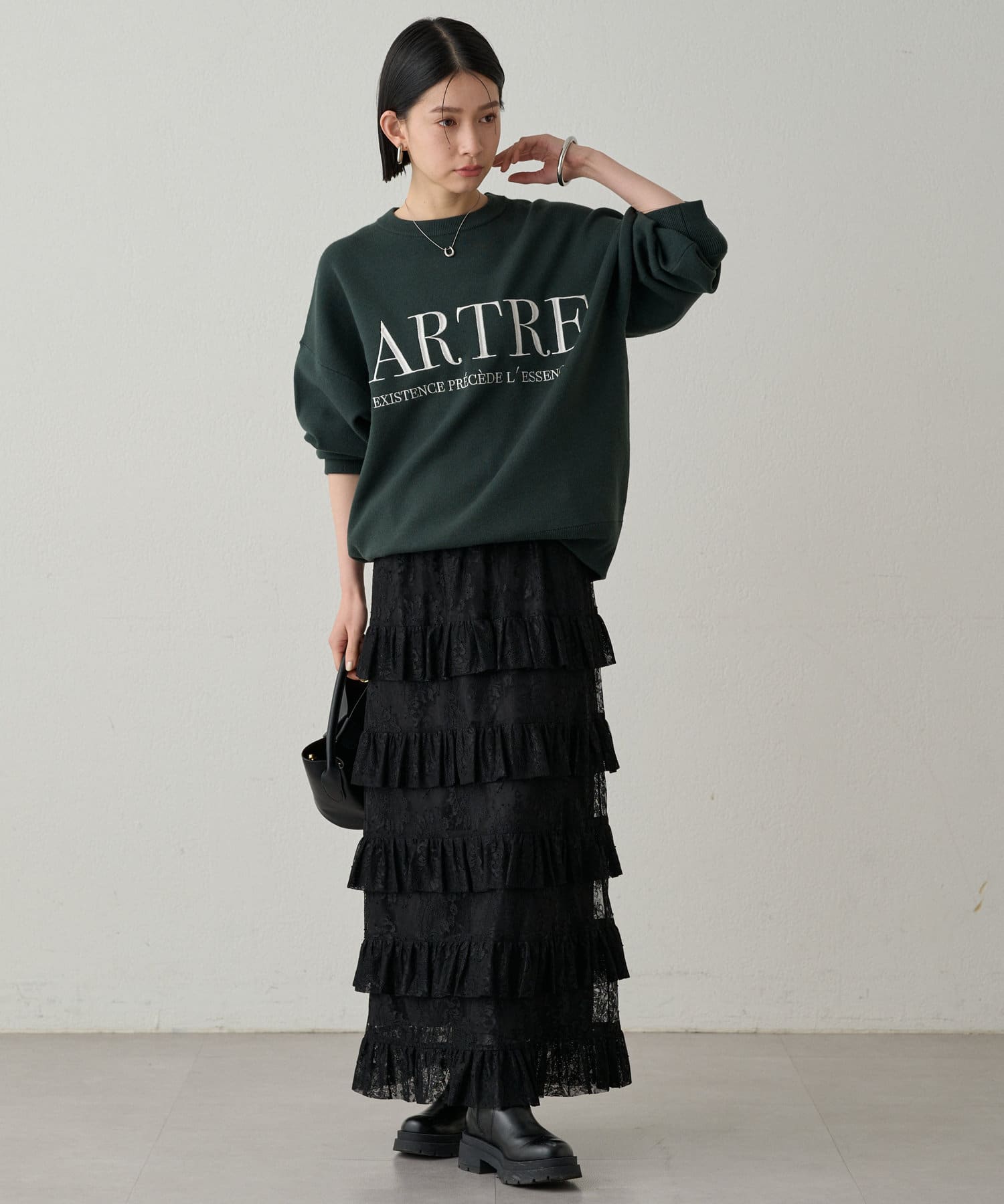 【Loungedress】ロゴフードニット Loungedress】ロゴフードニット | OUTLET(アウトレット