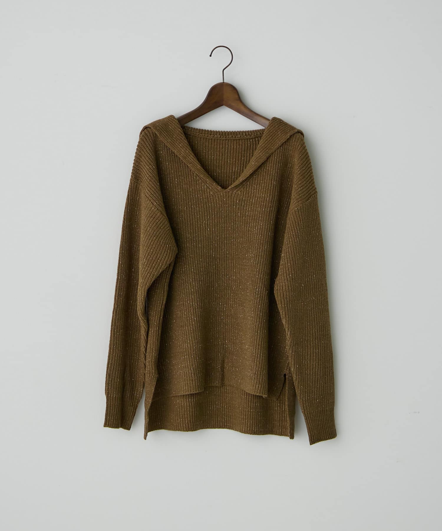 OUTLET(アウトレット) 【earthy_】ラメセーラーニットプルオーバー