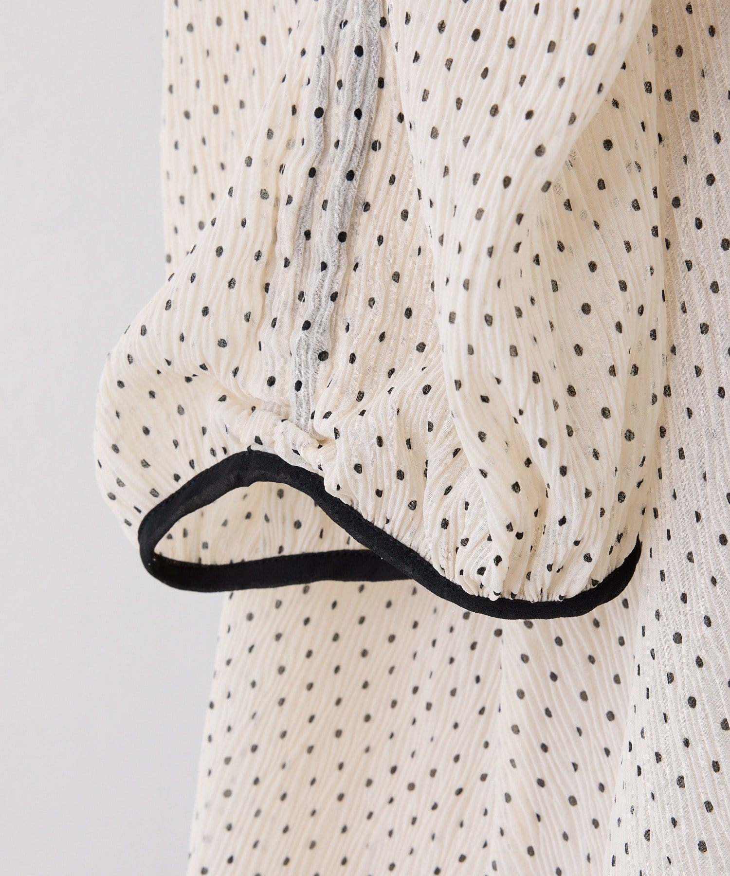 one after another NICE CLAUP(ワンアフターアナザー ナイスクラップ) 【WEB限定/リバイバル】肩リボン2way楊柳ブラウス