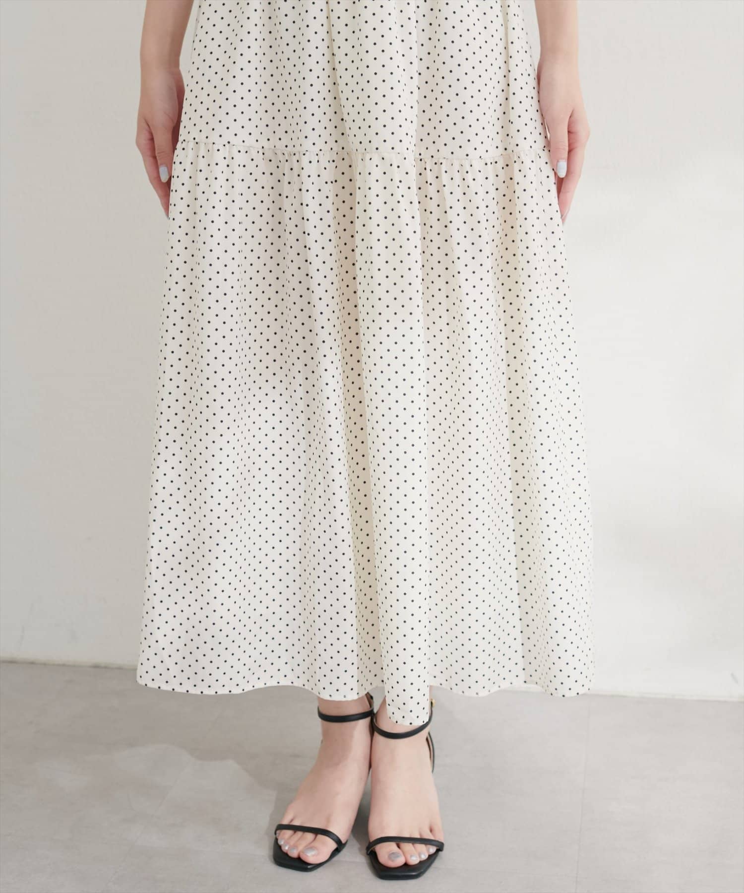 natural couture(ナチュラルクチュール) WEB限定 /【プチナチュ】ウエストシャーリングワンピース