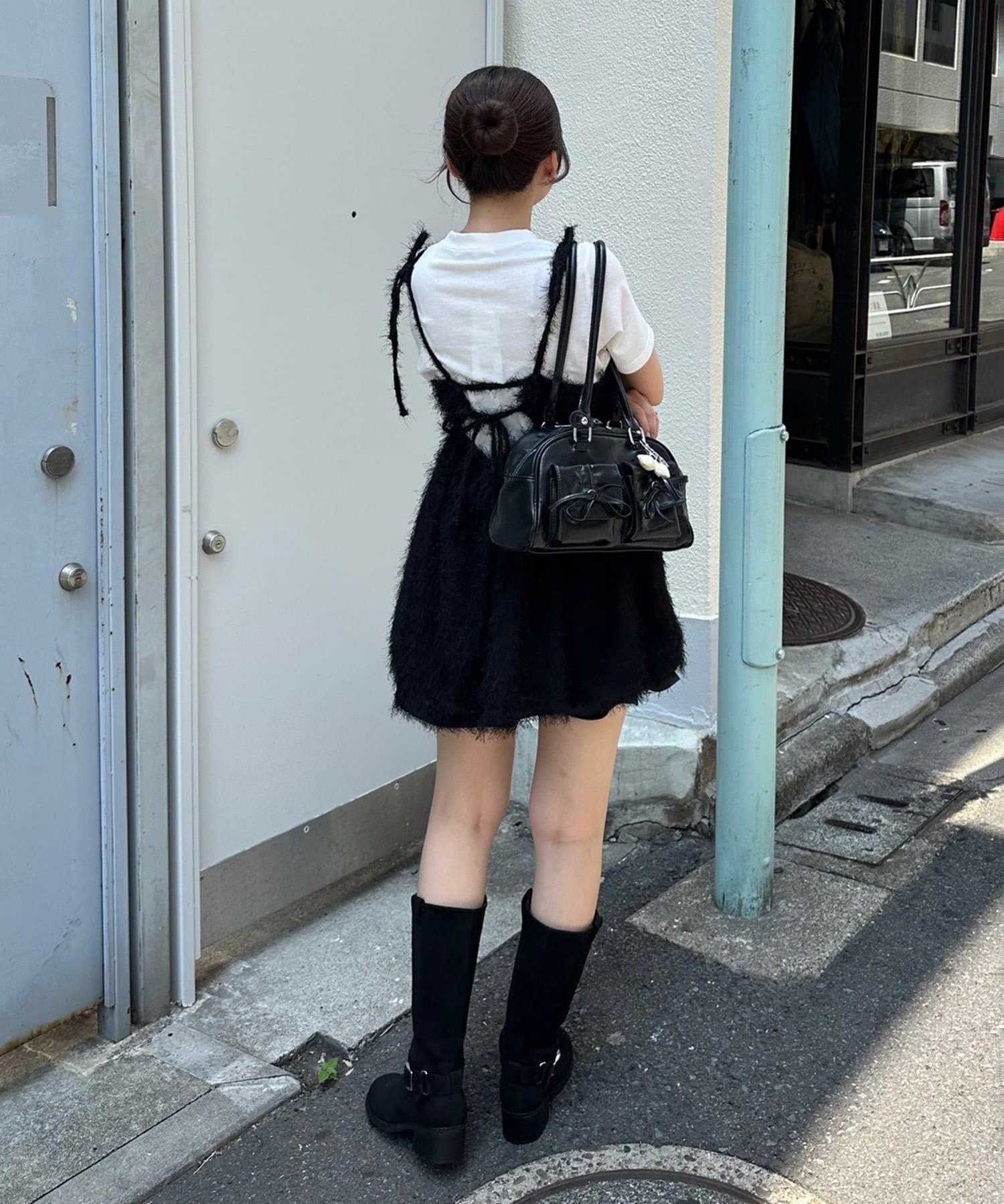 NICE CLAUP / OLIVE des OLIVE OUTLET(ナイスクラップ  / オリーブ デ オリーブ アウトレット) 冬のレイヤードコーデが映える【RMAF】もしゃもしゃキャミ