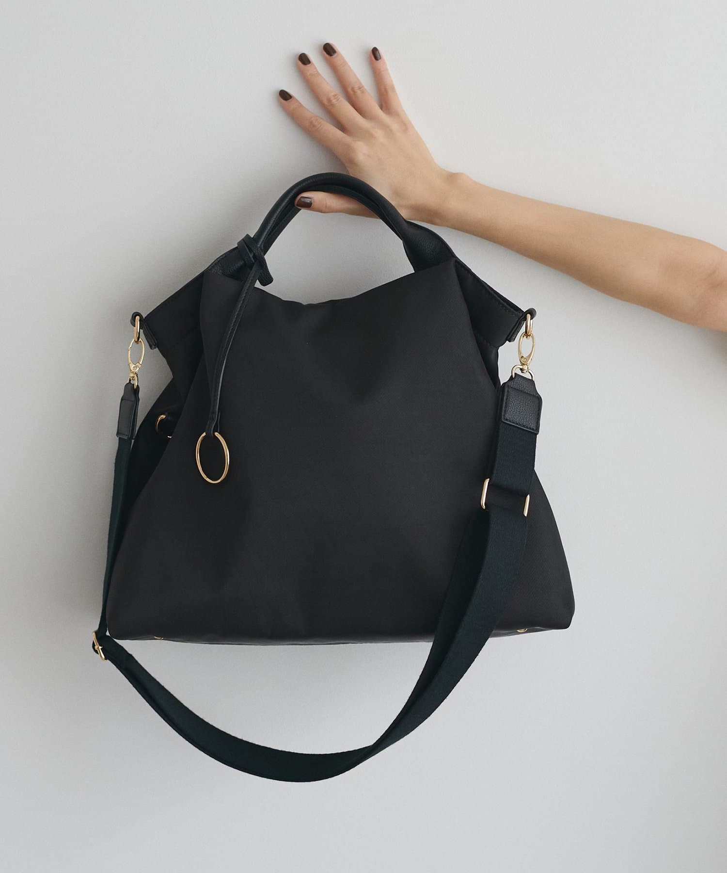natural couture(ナチュラルクチュール) ショルダー付き2WAY A4トート