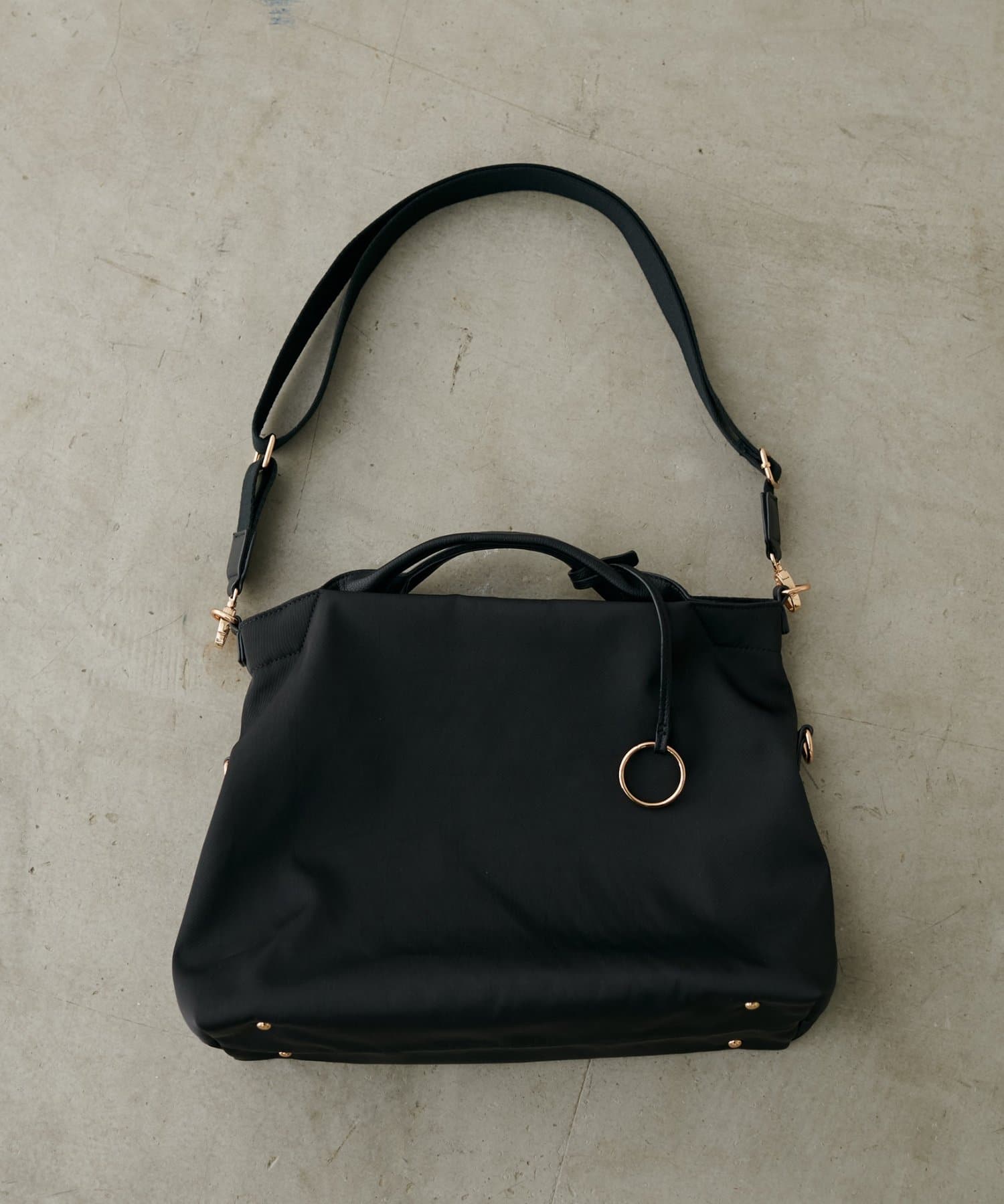 natural couture(ナチュラルクチュール) ショルダー付き2WAY A4トート