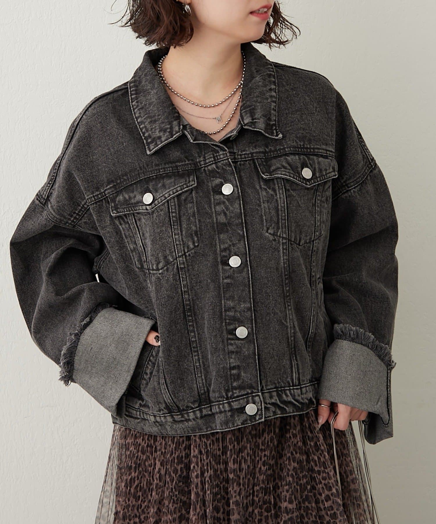 NICE CLAUP / OLIVE des OLIVE OUTLET(ナイスクラップ  / オリーブ デ オリーブ アウトレット) ワイドスリーブGジャン