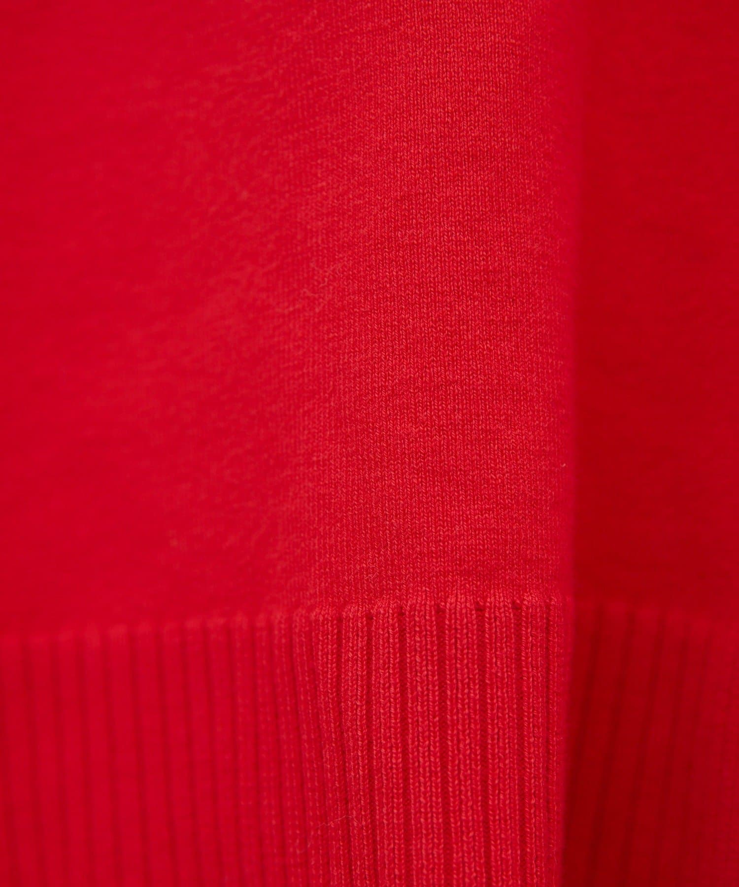 GALLARDAGALANTE(ガリャルダガランテ) 【CHIKAコラボ】【着やせ×時短おしゃれ】タイ付き総針Vネックニット