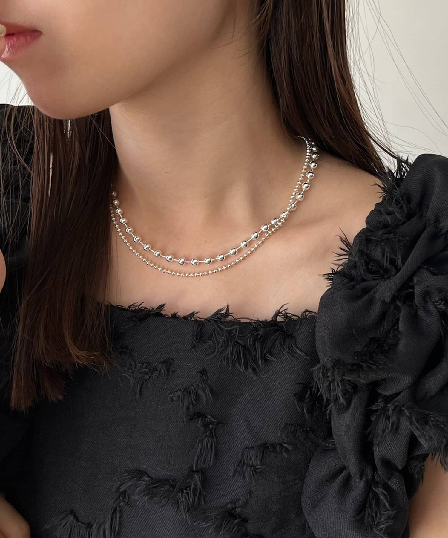 CAPRICIEUX LE'MAGE(カプリシュレマージュ) 【オケージョンにも◎】〈GOLDY/ゴールディ〉3SETボールネックレス