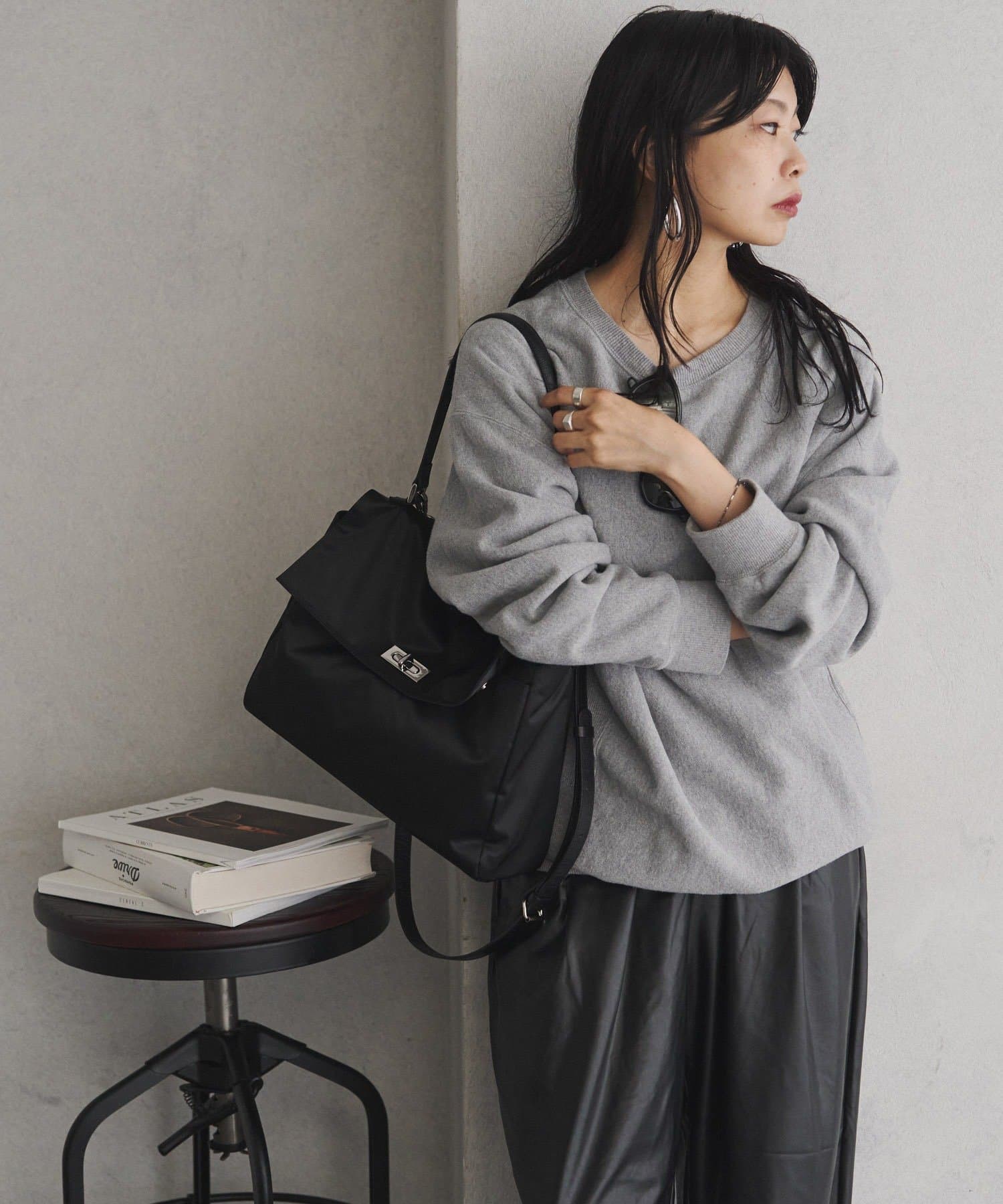 serako.r__企画》クラウズナイロンフラップトートバッグ serako.r__企画》クラウズナイロンフラップトートバッグ