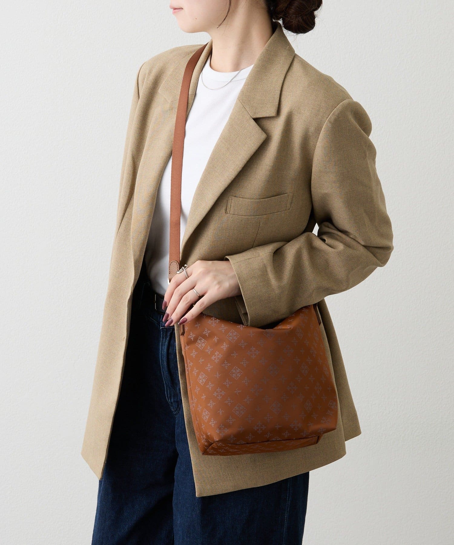 russet(ラシット) ナイロンジャガード2WAYミニショルダーバッグ