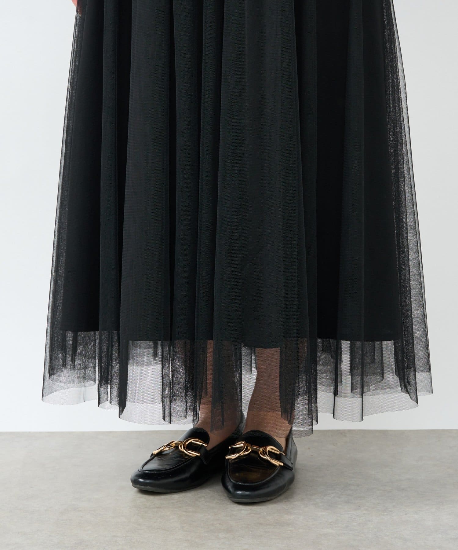 un dix cors(アンディコール) 《ときめく揺れ感◎》チュールスカート