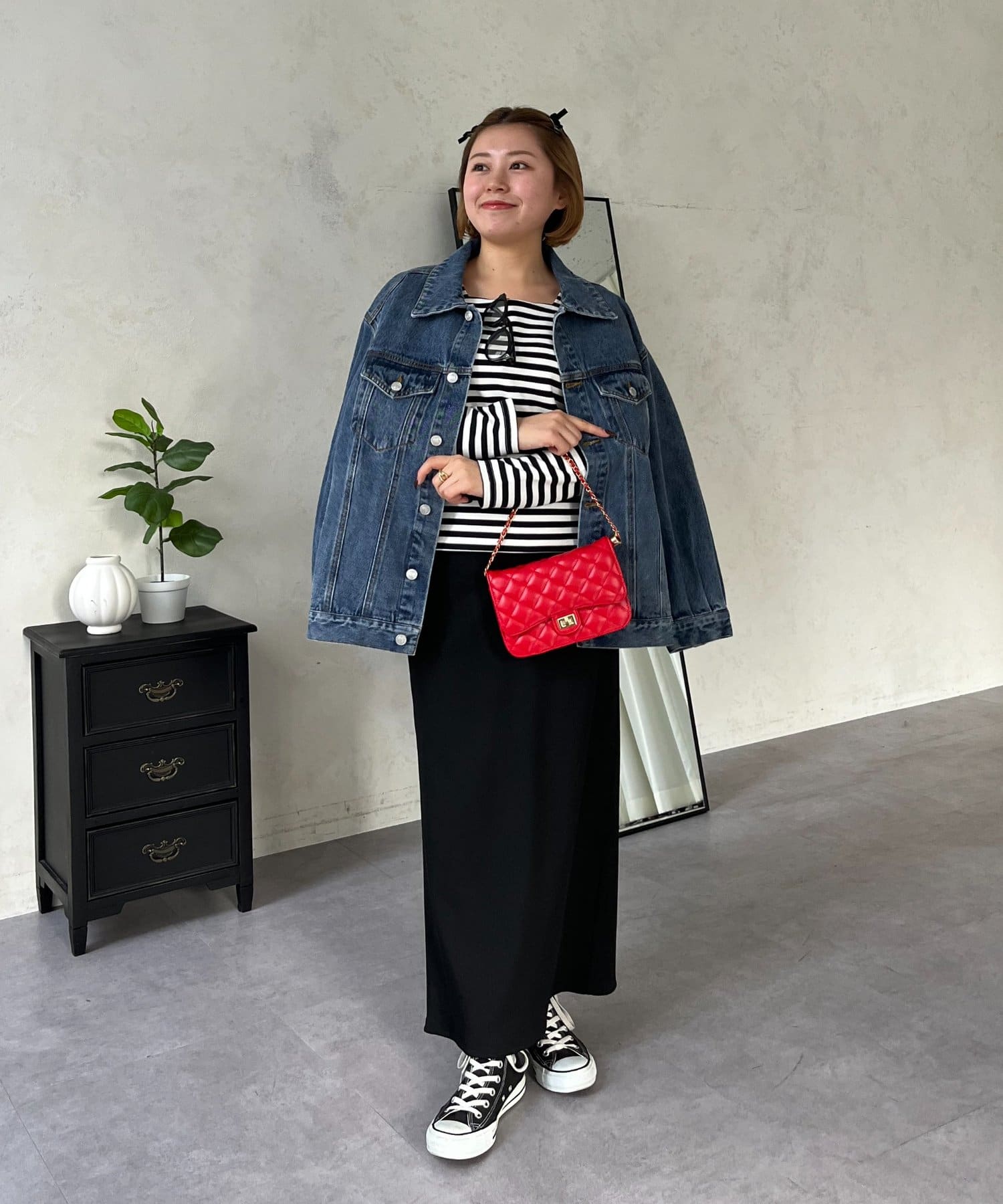 prose verse(プロズヴェール) 【MOMO】スクエアネックロンT