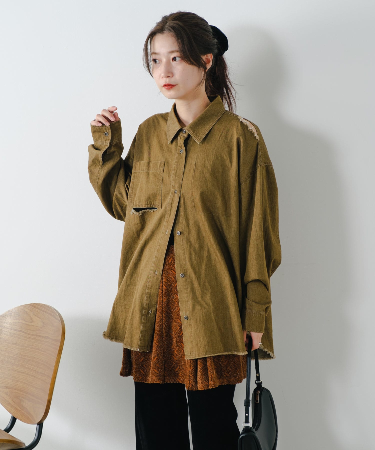 Kastane】ビッグデニムシャツ | OUTLET(アウトレット)レディース