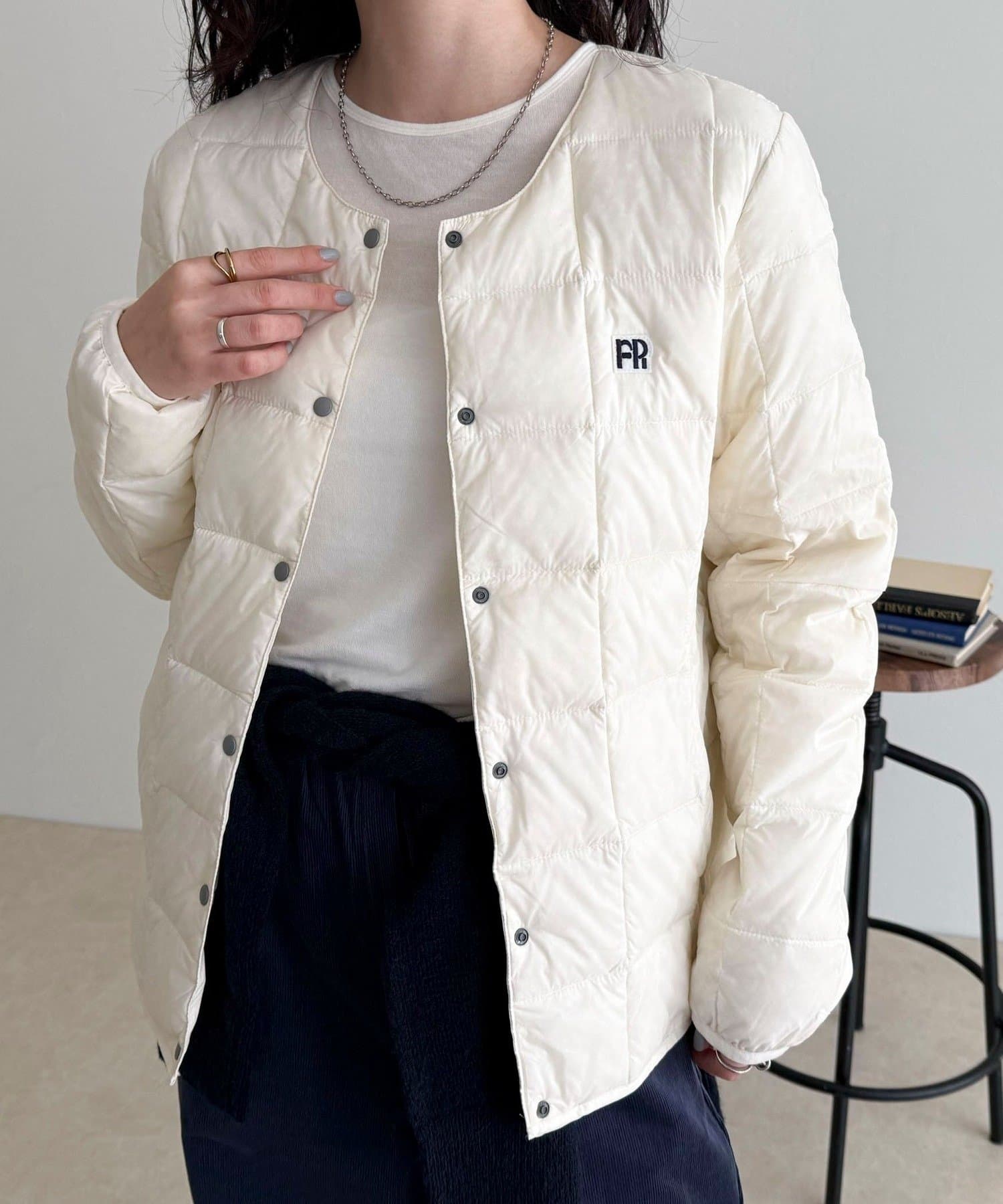 FREDY & GLOSTER(フレディ アンド グロスター) 《別注》【TAION/タイオン】CREW NECK BUTTON ダウン
