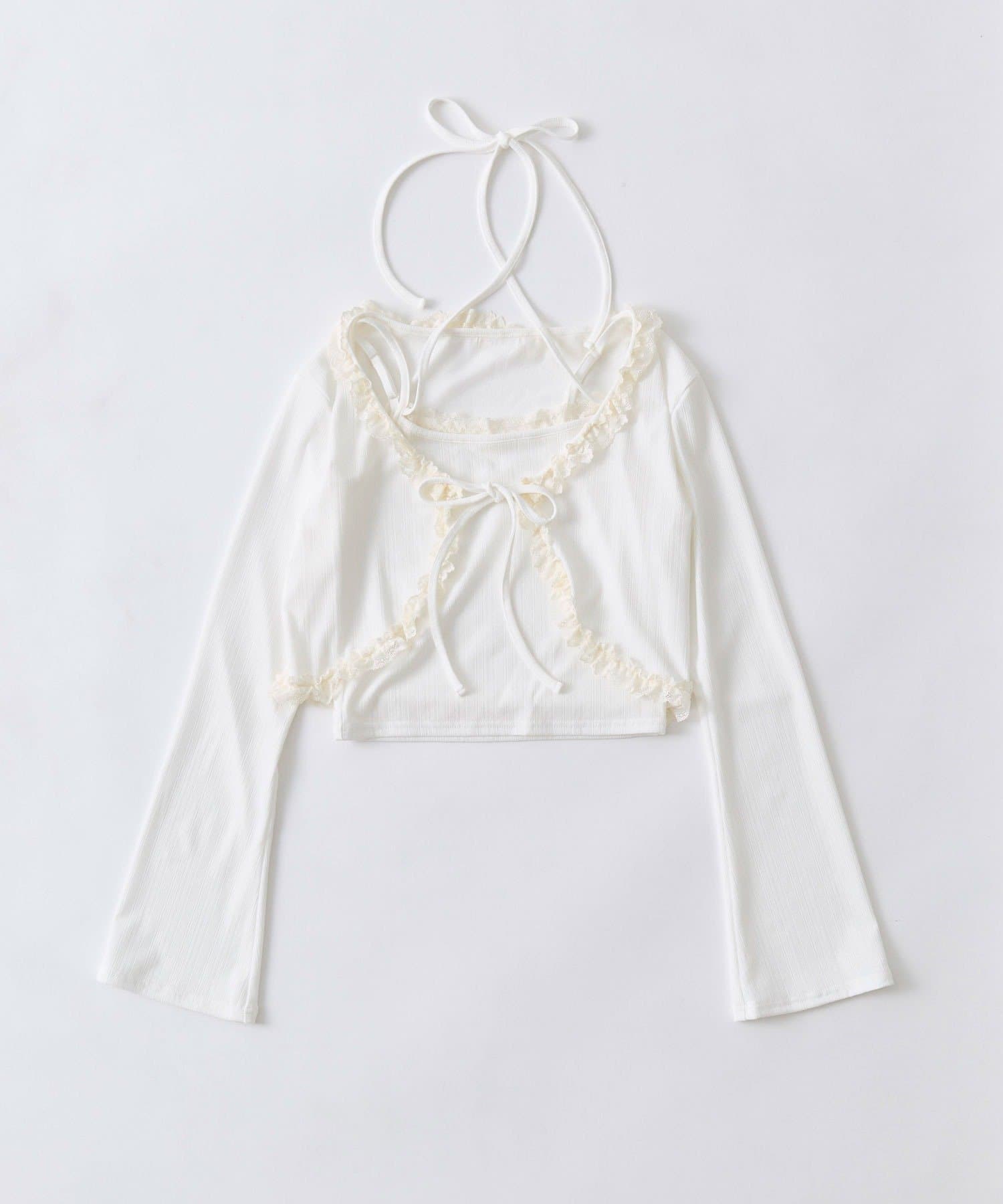 OLIVE des OLIVE(オリーブ デ オリーブ) レースフリルボレロセット