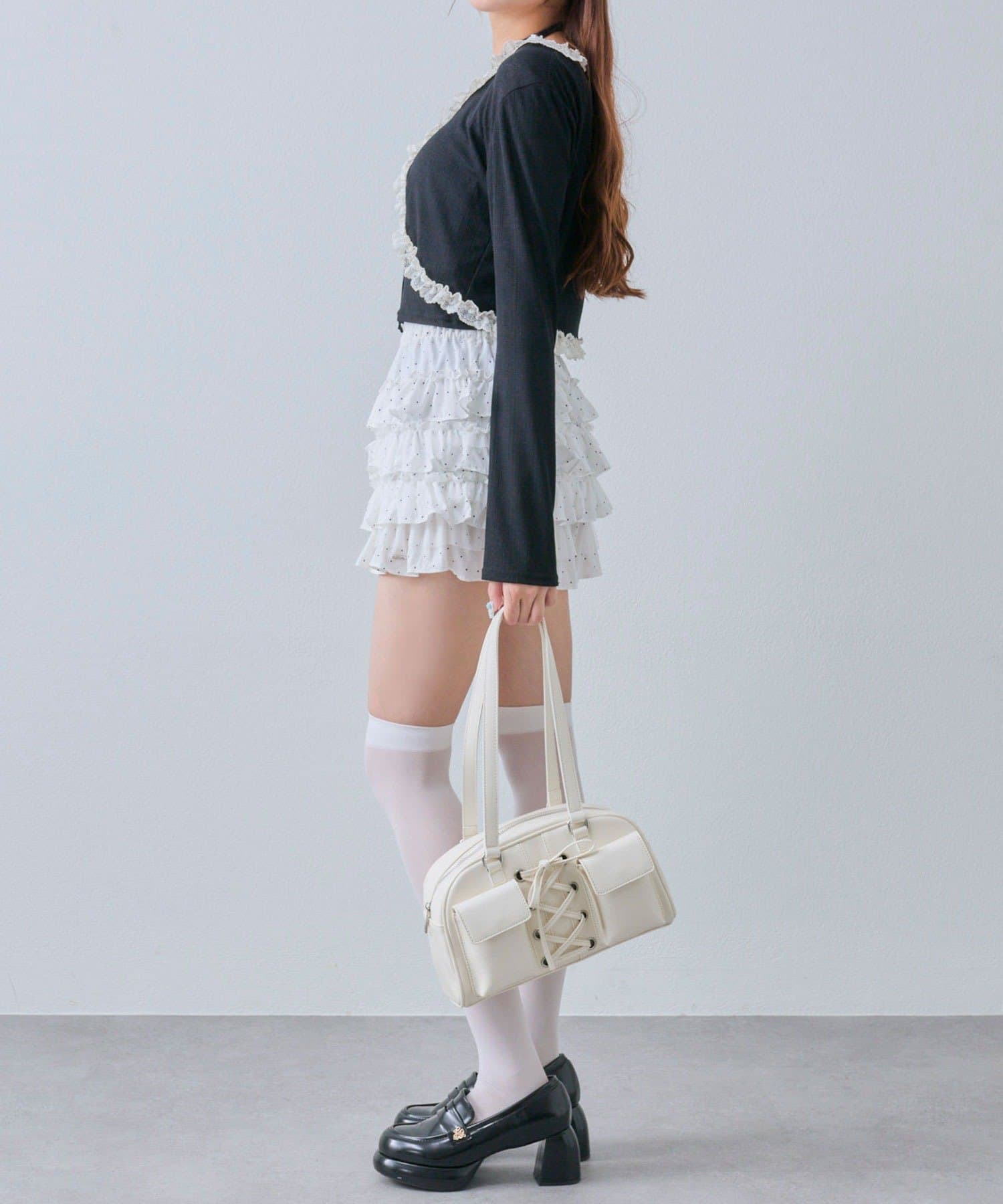 OLIVE des OLIVE(オリーブ デ オリーブ) レースフリルボレロセット