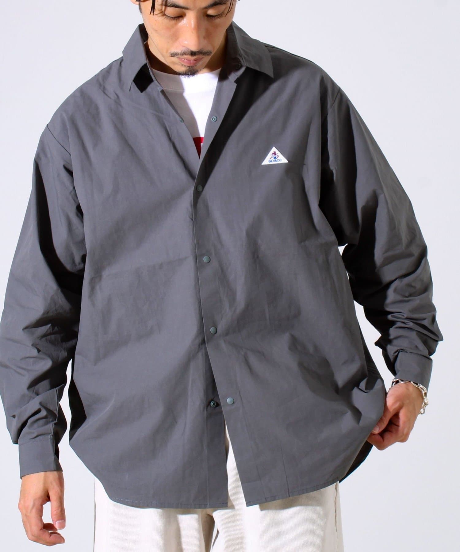 diesel コットンツイル　スナップボタン　シャツジャケット Diesel スナップボタン シャツ | ブラック | FARFETCH JP