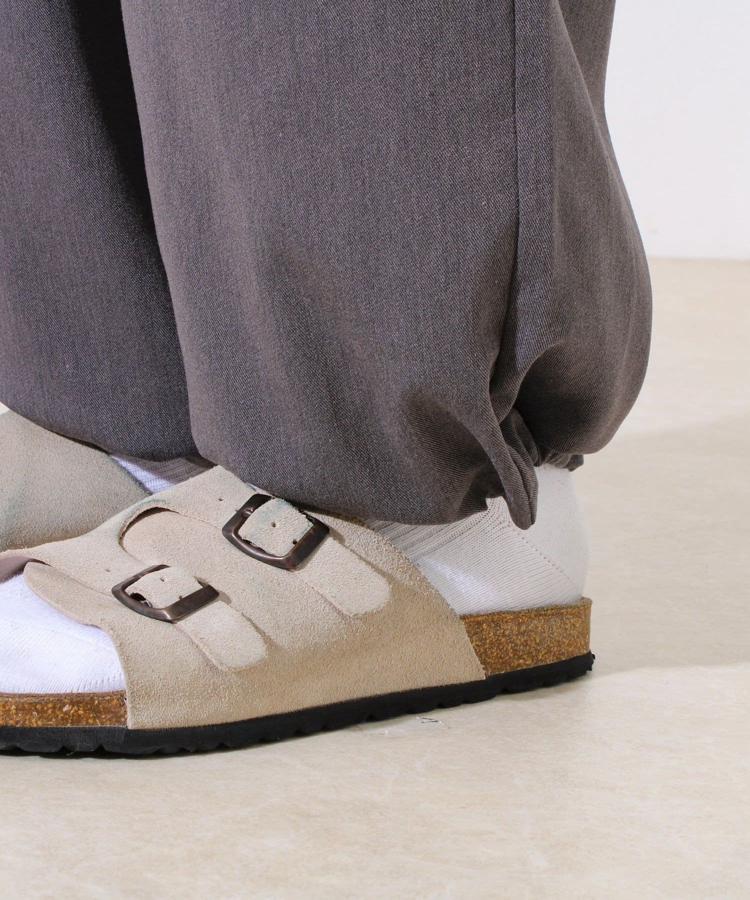 FREDY & GLOSTER(フレディ アンド グロスター) 【GEVACO】ドロストイージーパンツ ストレッチツイル 裾ドローコード付き