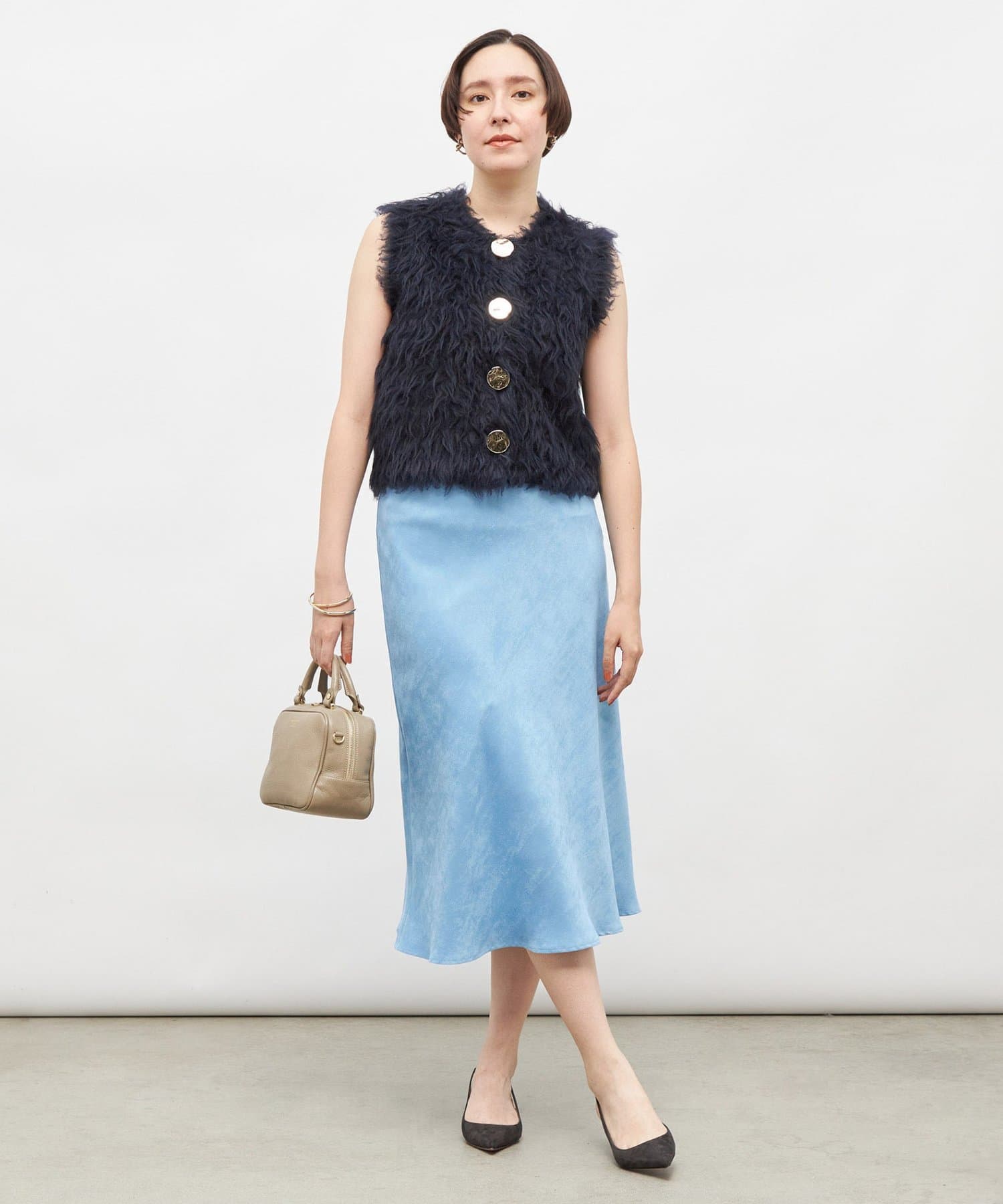 ビックボタン起毛ファーベスト | NOLLEY'S(ノーリーズ)レディース