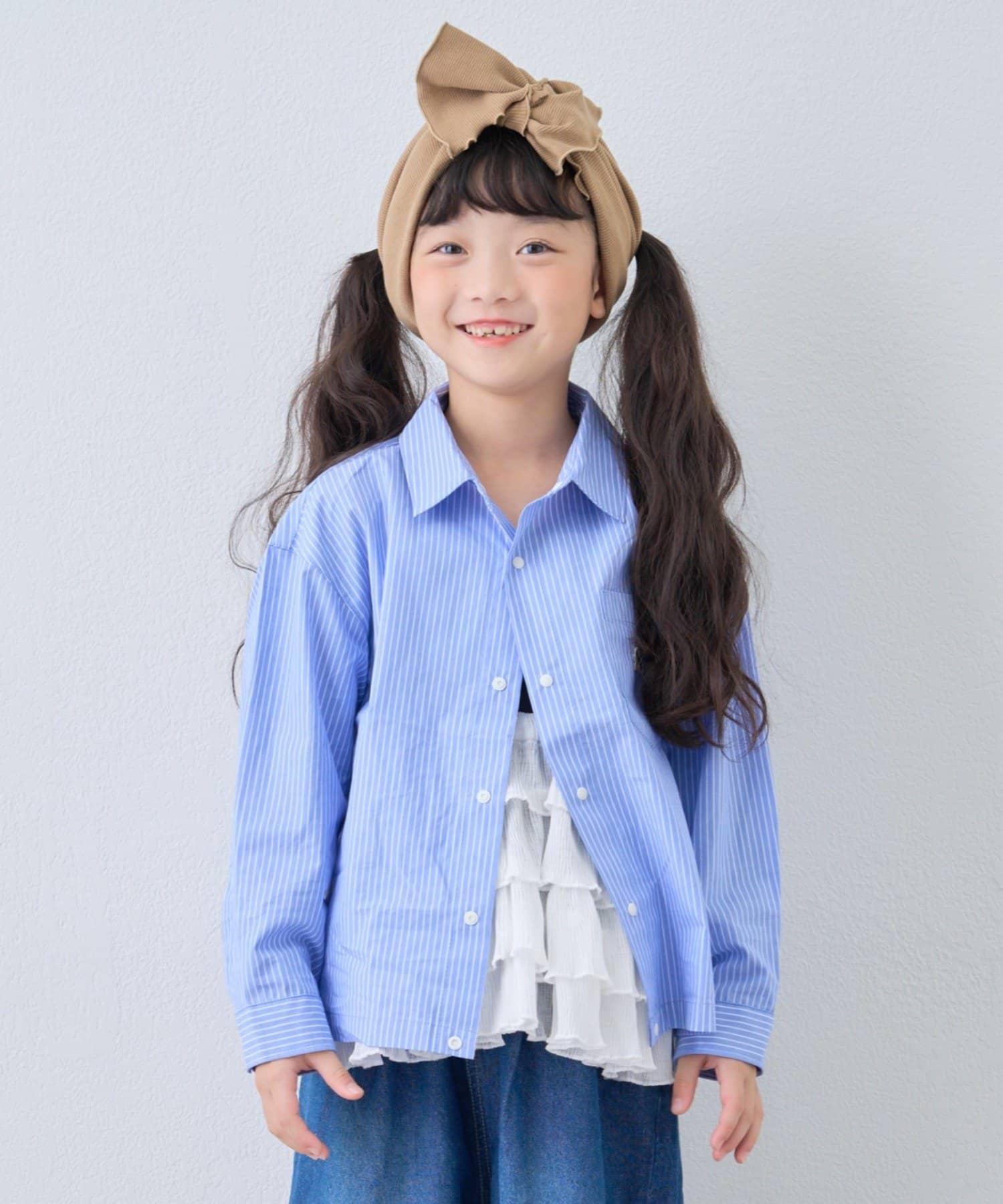 CIAOPANIC TYPY(チャオパニックティピー) 【KIDS】【FOX×TYPY】チェックオーバーシャツ