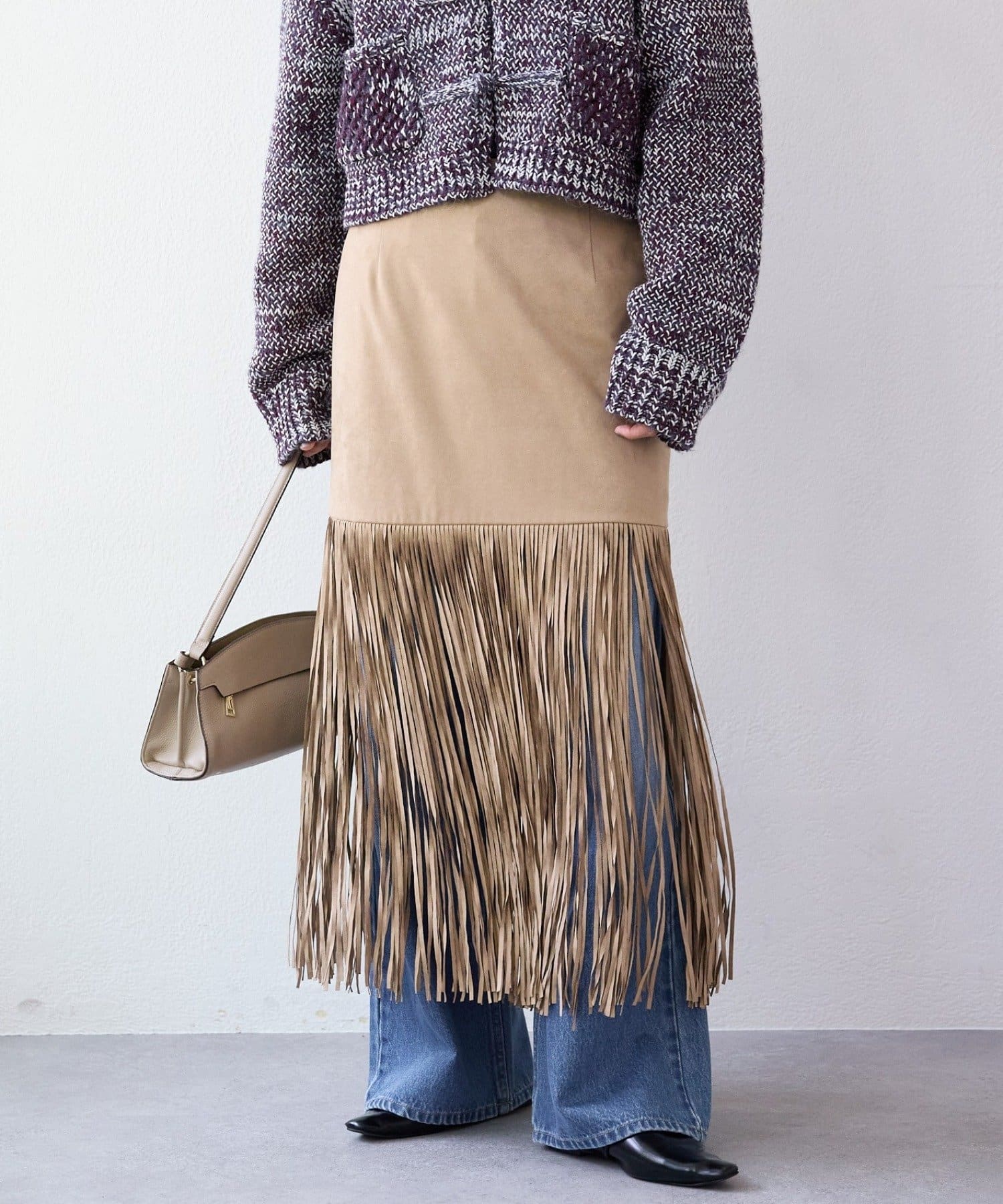 RIVE DROITE(リヴドロワ) 予約【à Nice （ア ・ニース）】フリンジスカート