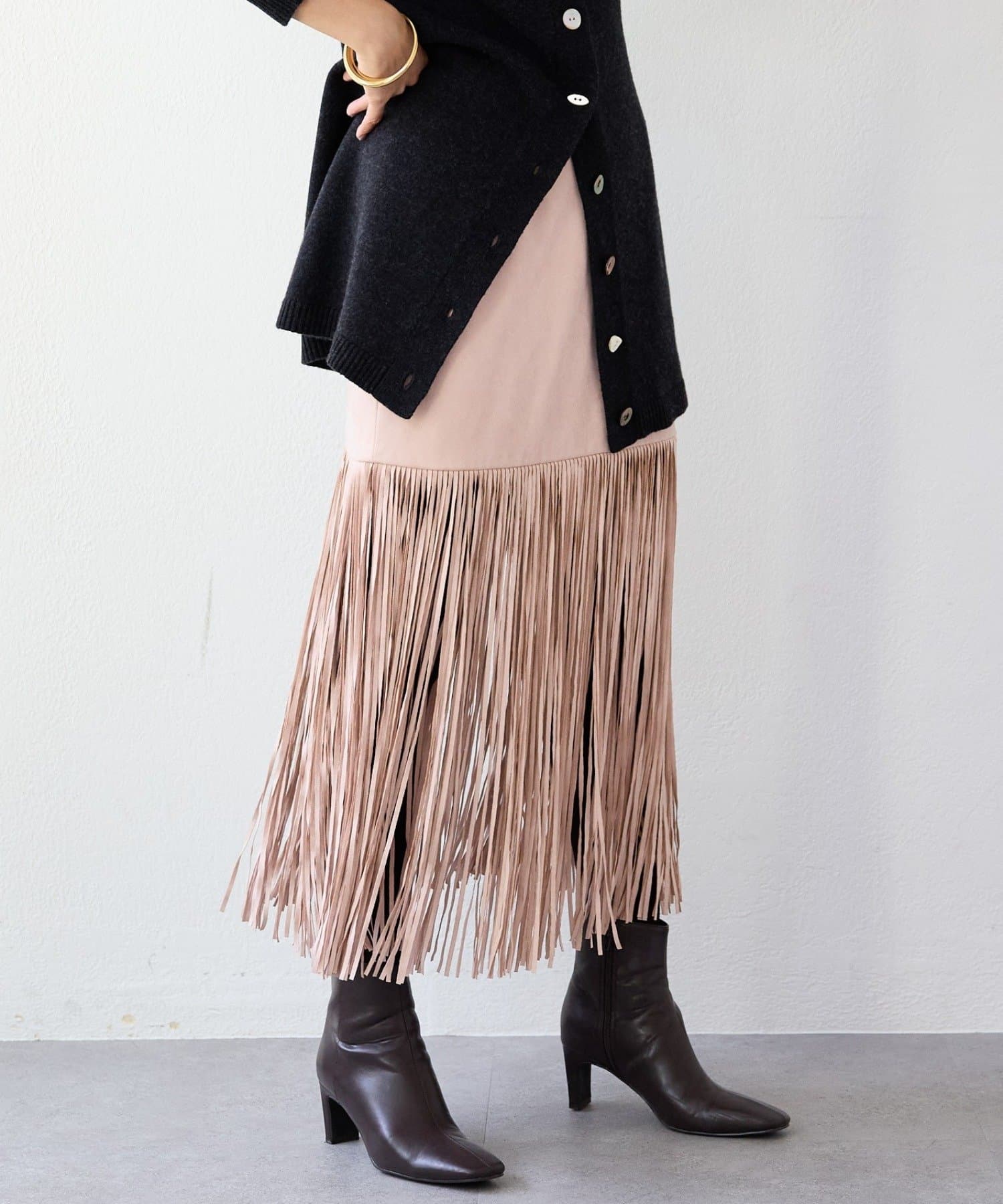 RIVE DROITE(リヴドロワ) 予約【à Nice （ア ・ニース）】フリンジスカート