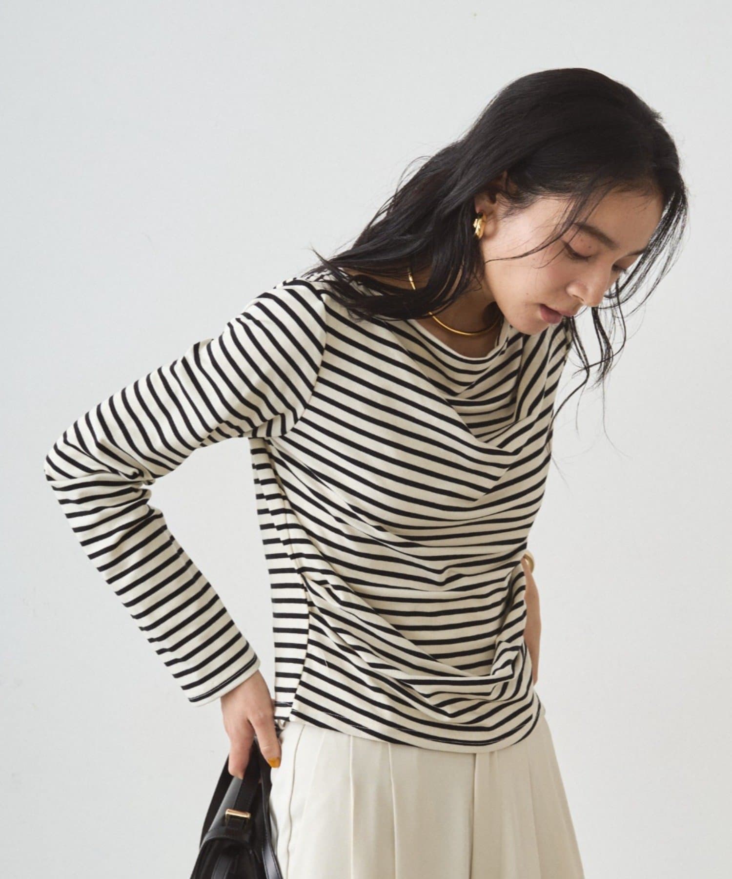 LOUNGEDRESS(ラウンジドレス) 【11/28 12:00より新色ボーダー登場！】ドレープロンT