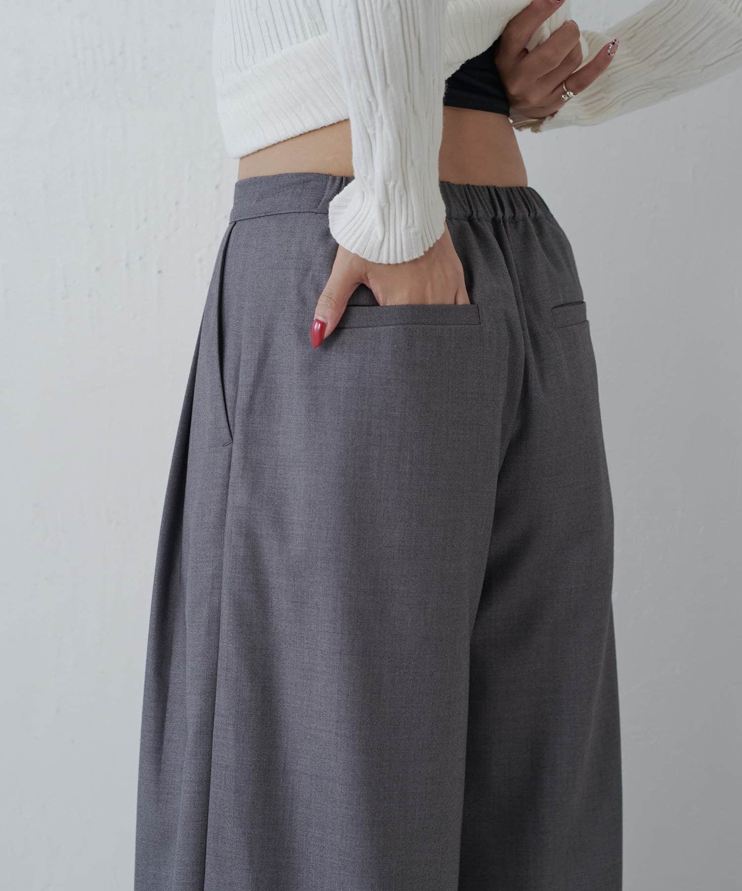 Lui's(ルイス) ボリュームタックワイドスラックス