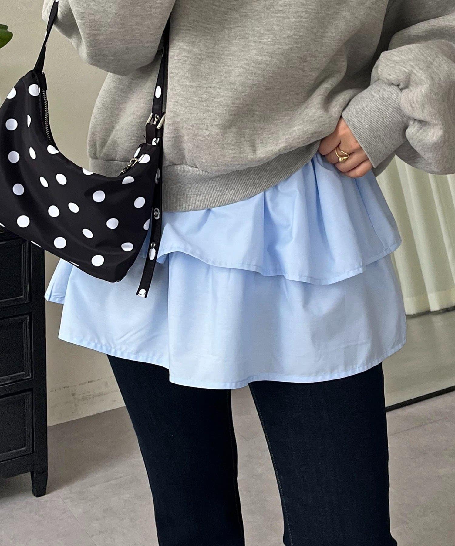 prose verse(プロズヴェール) レイヤードフリルミニスカート