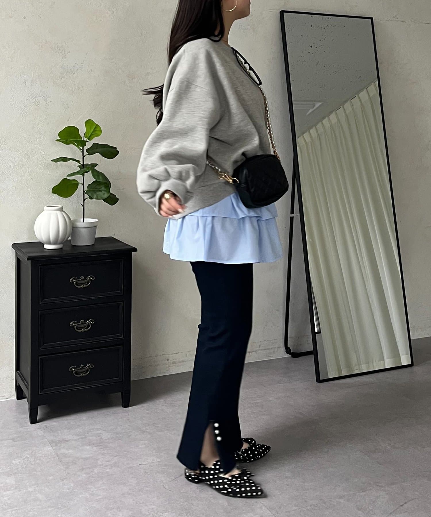 prose verse(プロズヴェール) レイヤードフリルミニスカート