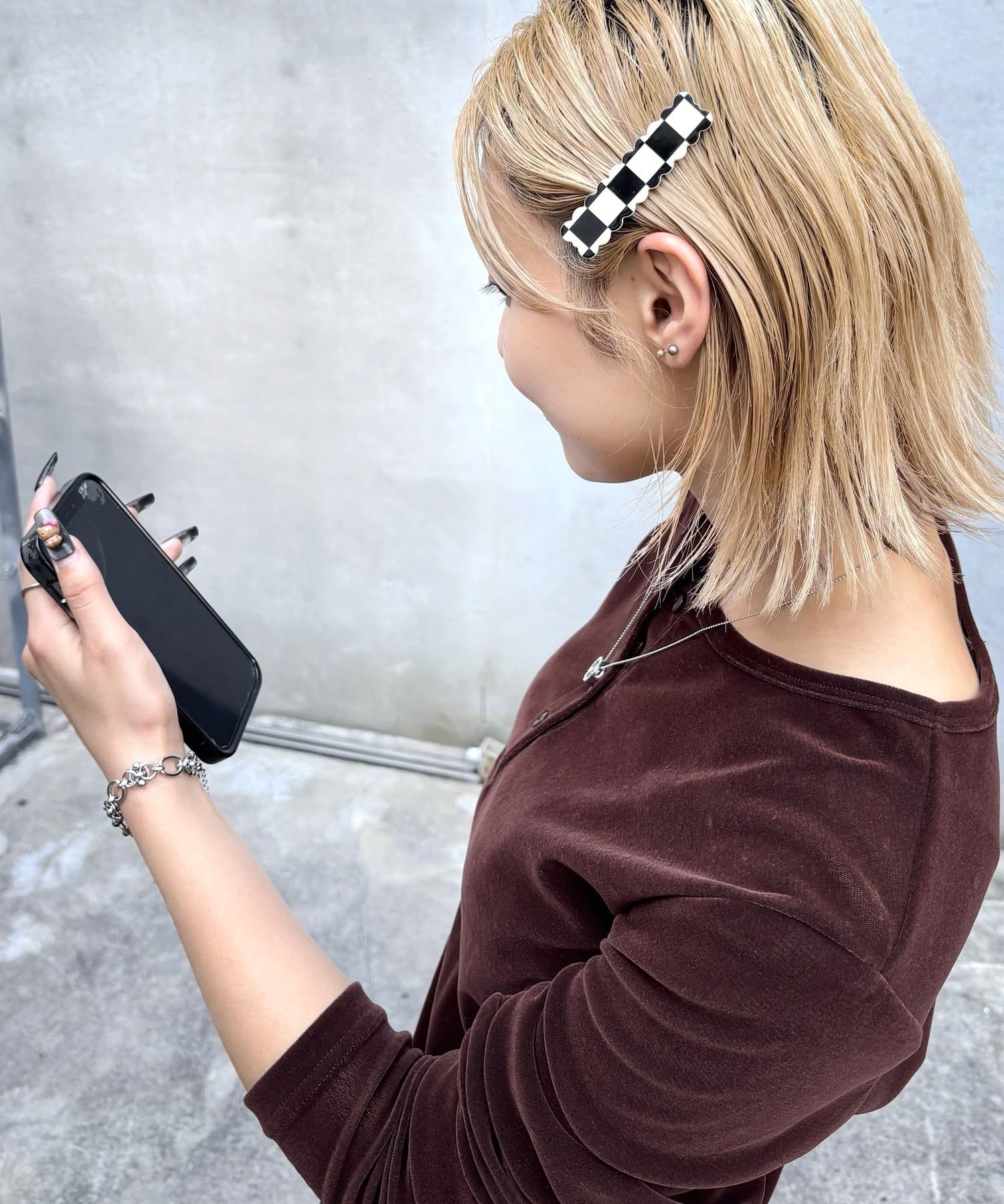 WHO’S WHO gallery(フーズフーギャラリー) チェッカーヘアクリップセット