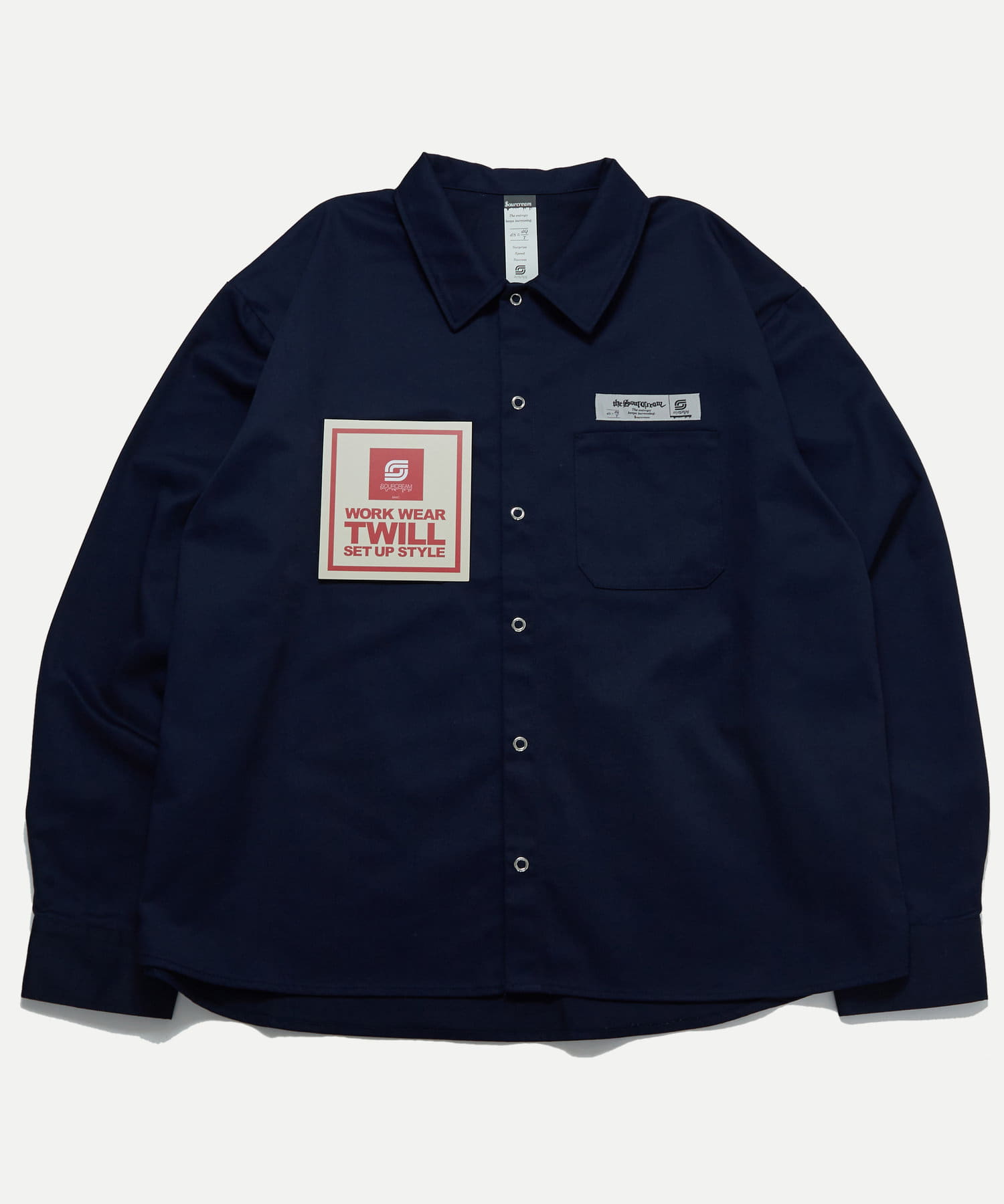 OUTLET(アウトレット) 【WHO'S WHO gallery】【Sourcream】ツイルワークシャツ
