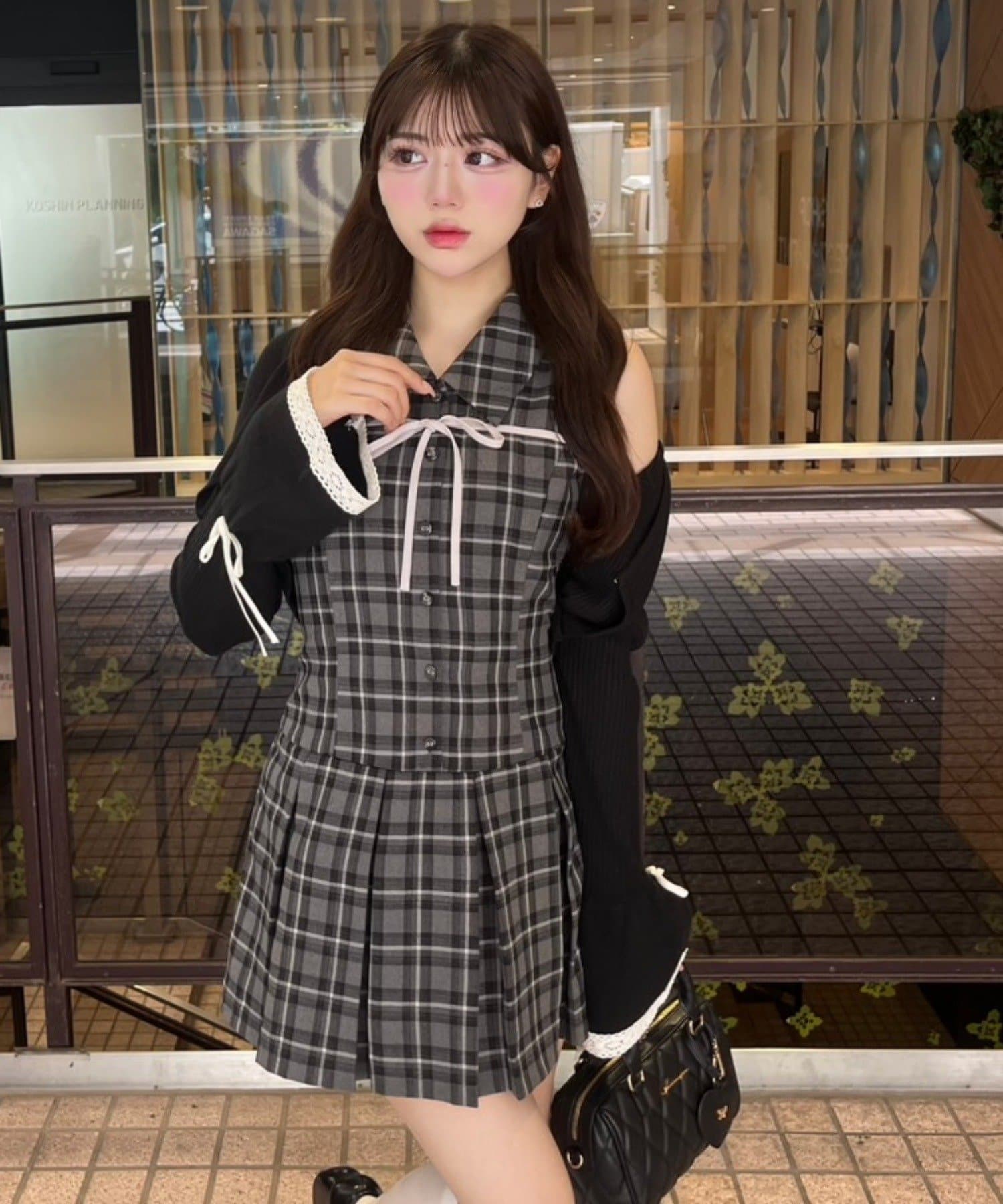OLIVE des OLIVE(オリーブ デ オリーブ) ベルスリーブリボンボレロ