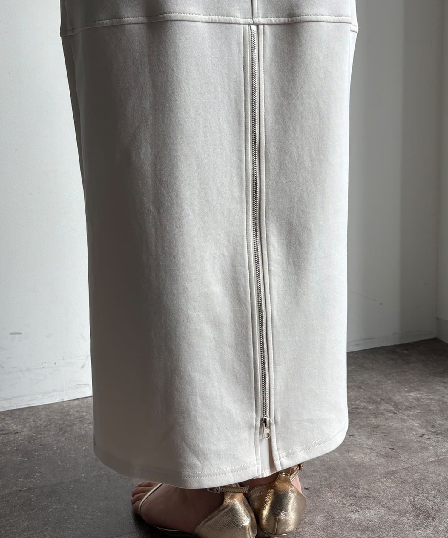 DOUDOU(ドゥドゥ) 【セットアップ対応/WEB限定】ポンチバックフレアスカート