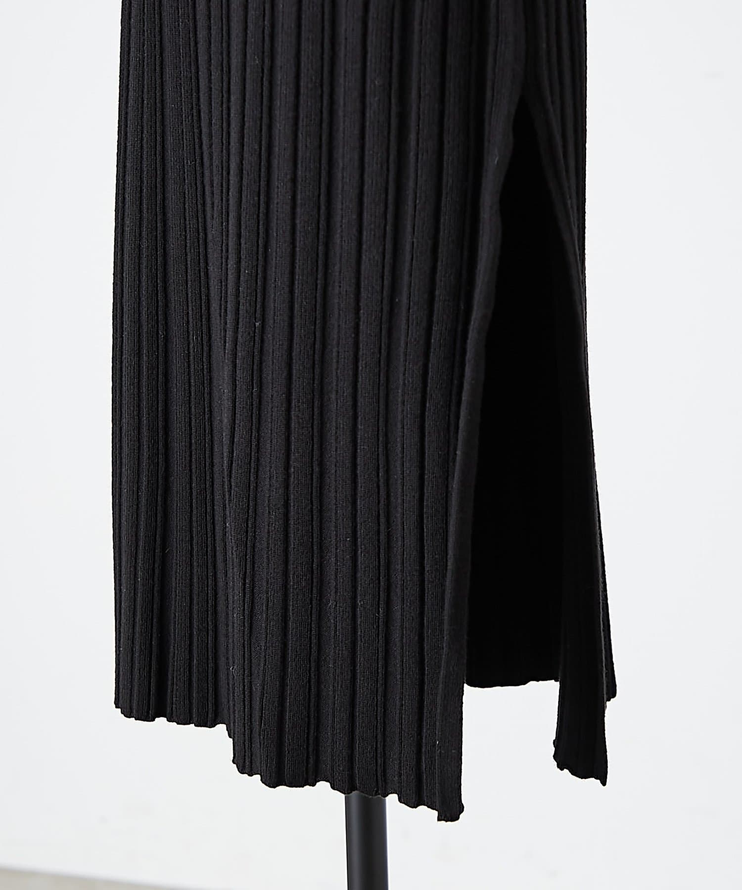 BEARDSLEY(ビアズリー) 《LEVAR》リブニットスカート(ブラック)