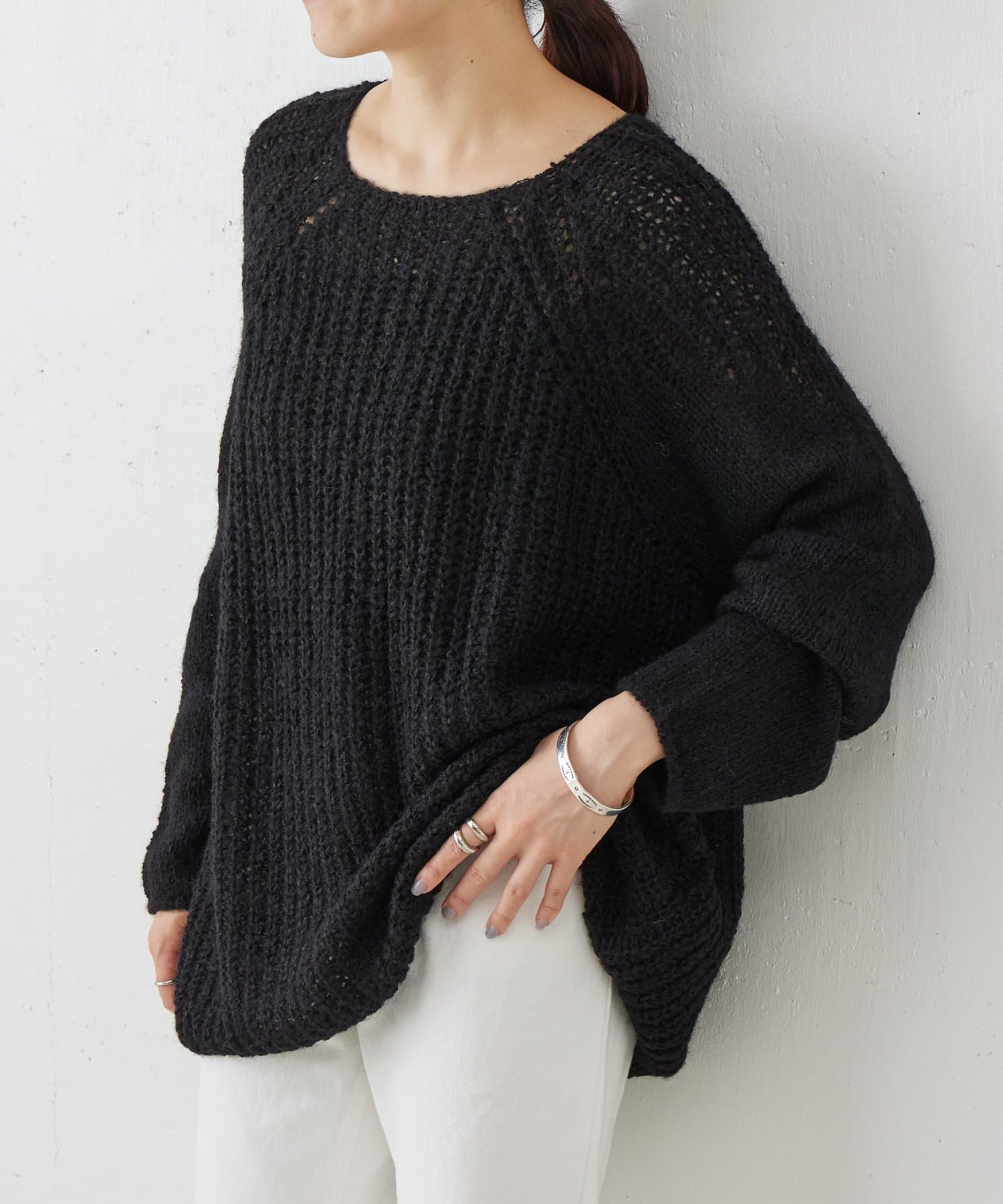 BEARDSLEY(ビアズリー) 《LEVAR》ローゲージニットブラック