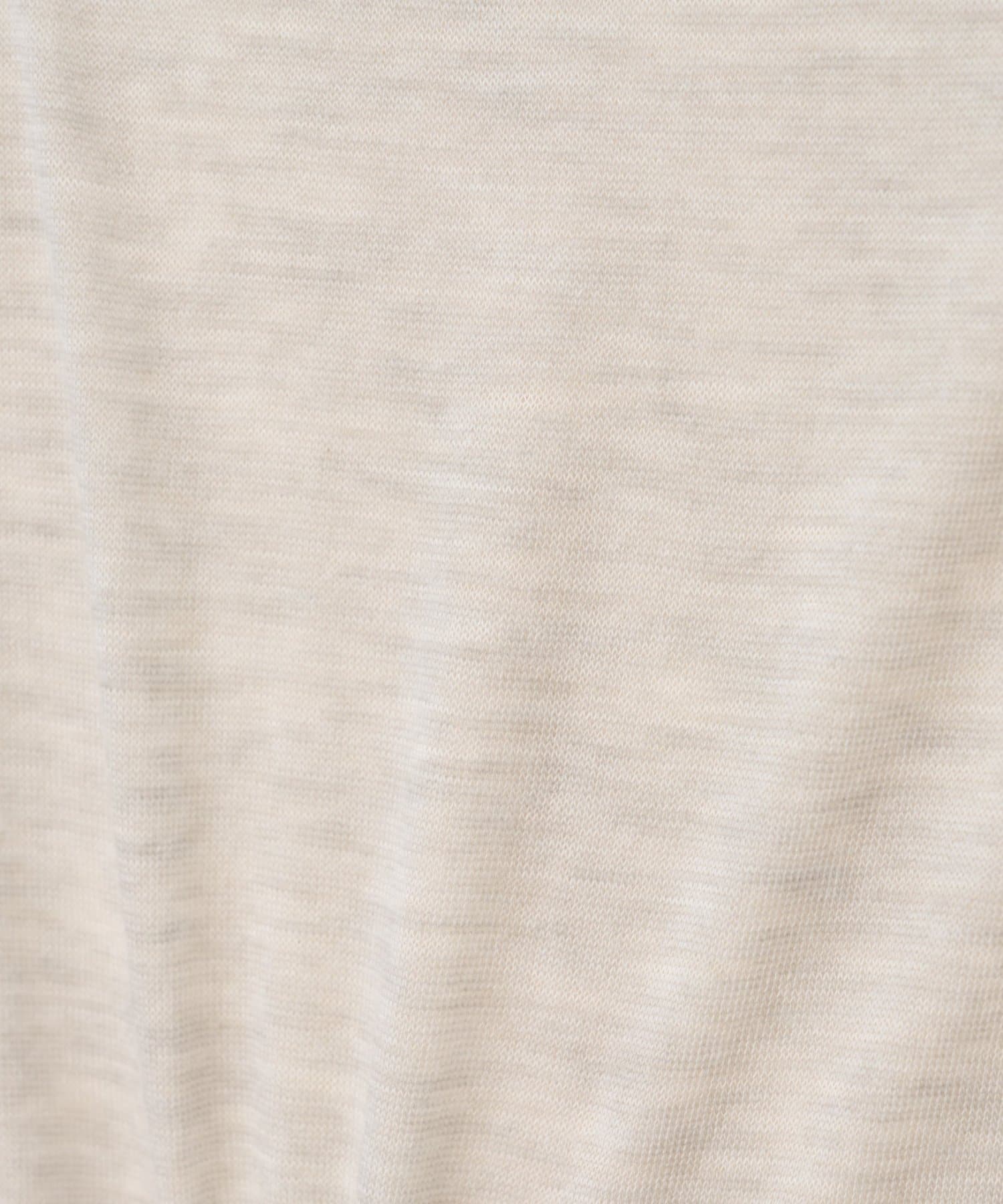 BEARDSLEY(ビアズリー) 《LEVAR》ウール混シアーカットソー(ライトグレー)